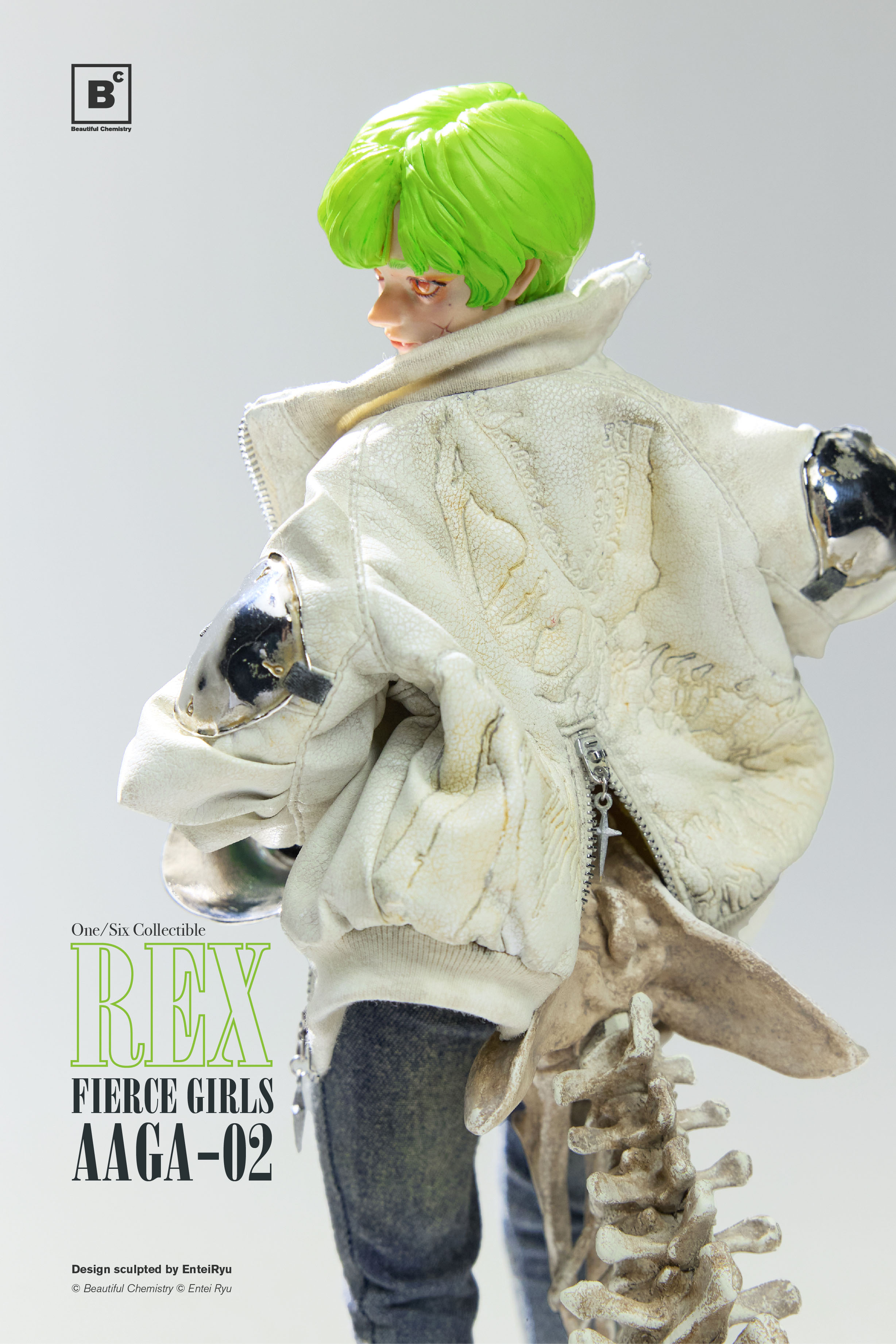 BEAUTIFUL CHEMISTRY FIERCE GIRLS SERIES BONEGIRL AAGA-02 GUNNER REX 1/6 SCALE ACTION FIGURE