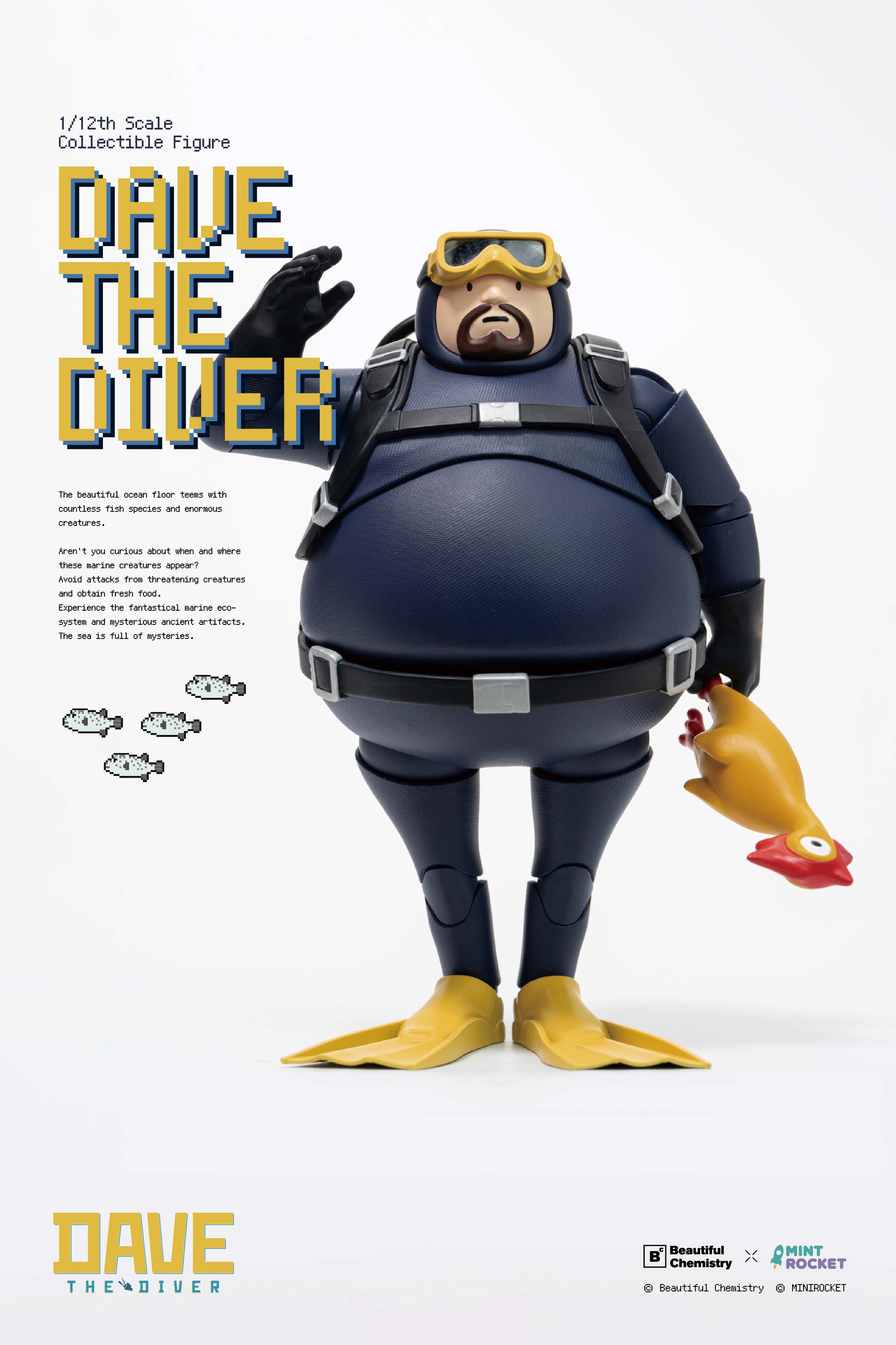 BEAUTIFUL CHEMISTRY x "DAVE THE DIVER" DAVE 1/12 SCALE ACTION FIGURE