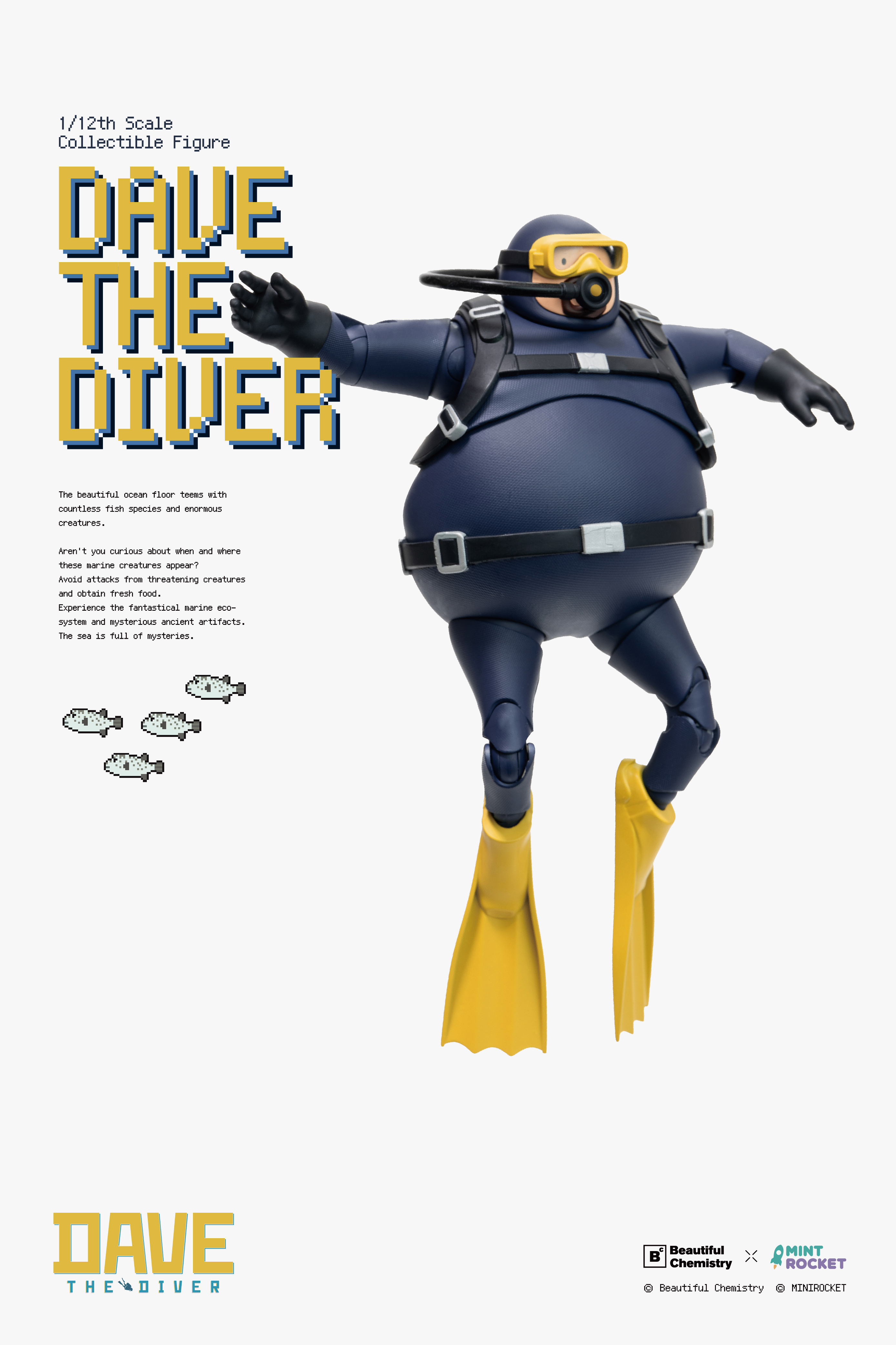 BEAUTIFUL CHEMISTRY x "DAVE THE DIVER" DAVE 1/12 SCALE ACTION FIGURE