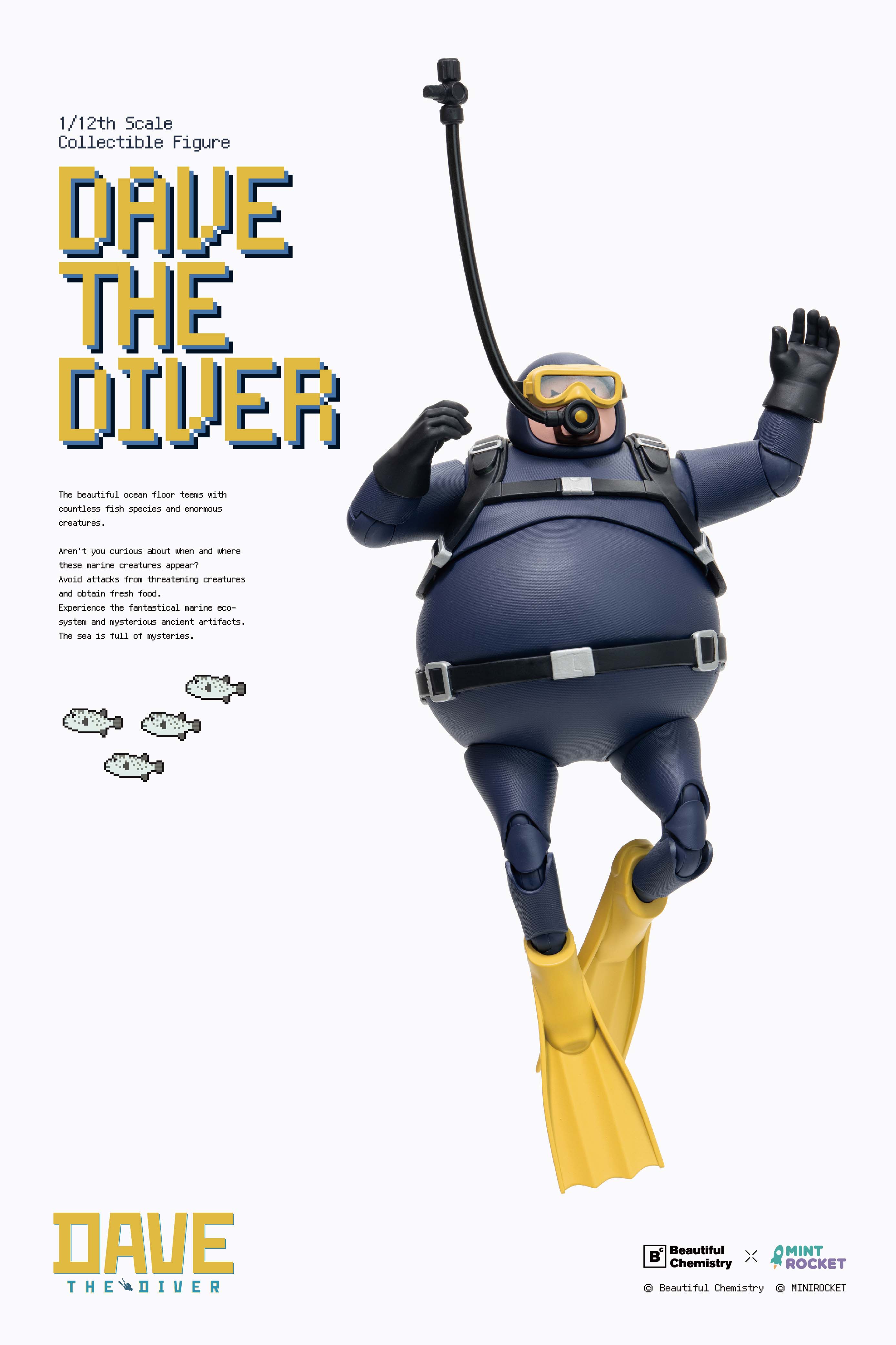 BEAUTIFUL CHEMISTRY x "DAVE THE DIVER" DAVE 1/12 SCALE ACTION FIGURE