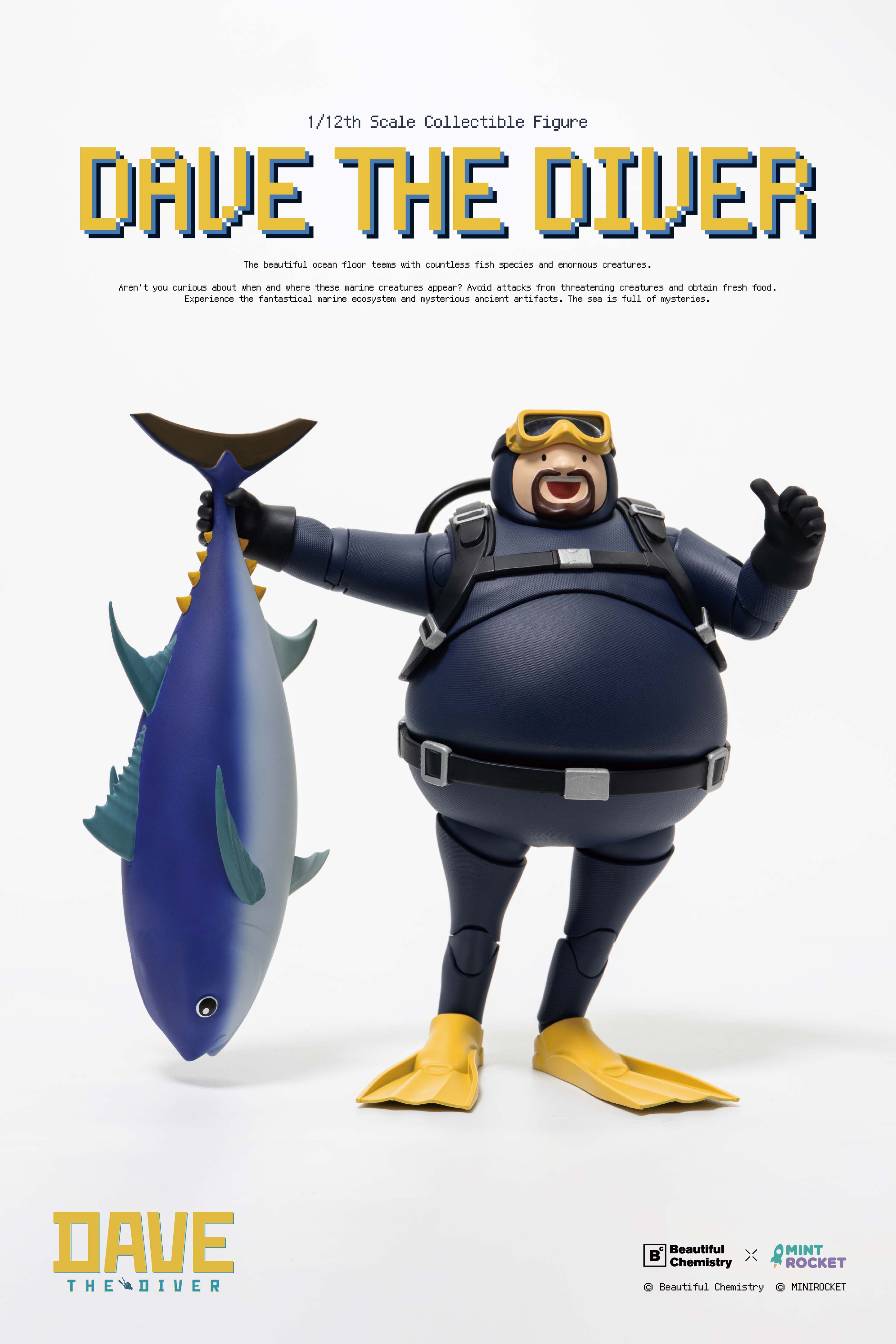 BEAUTIFUL CHEMISTRY x "DAVE THE DIVER" DAVE 1/12 SCALE ACTION FIGURE