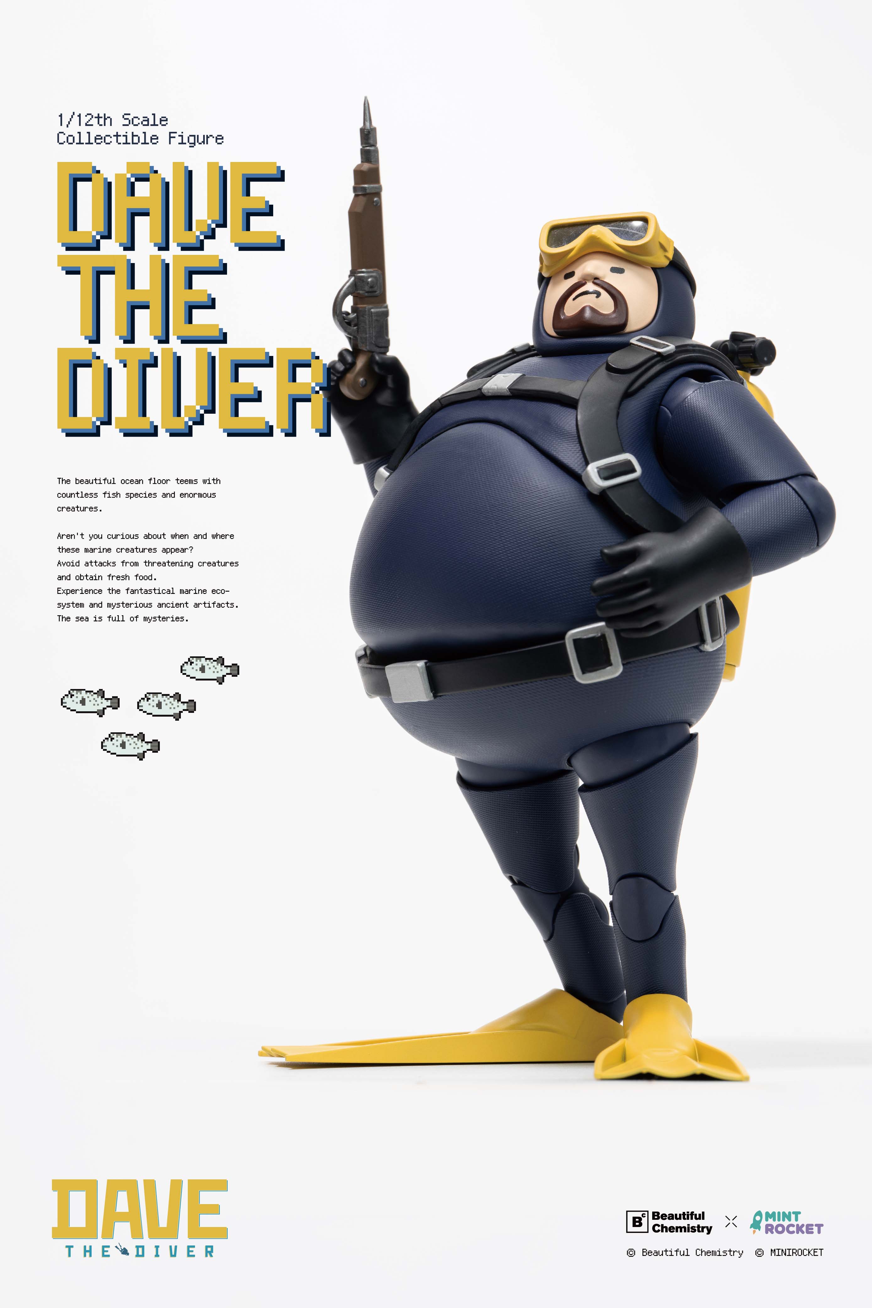 BEAUTIFUL CHEMISTRY x "DAVE THE DIVER" DAVE 1/12 SCALE ACTION FIGURE