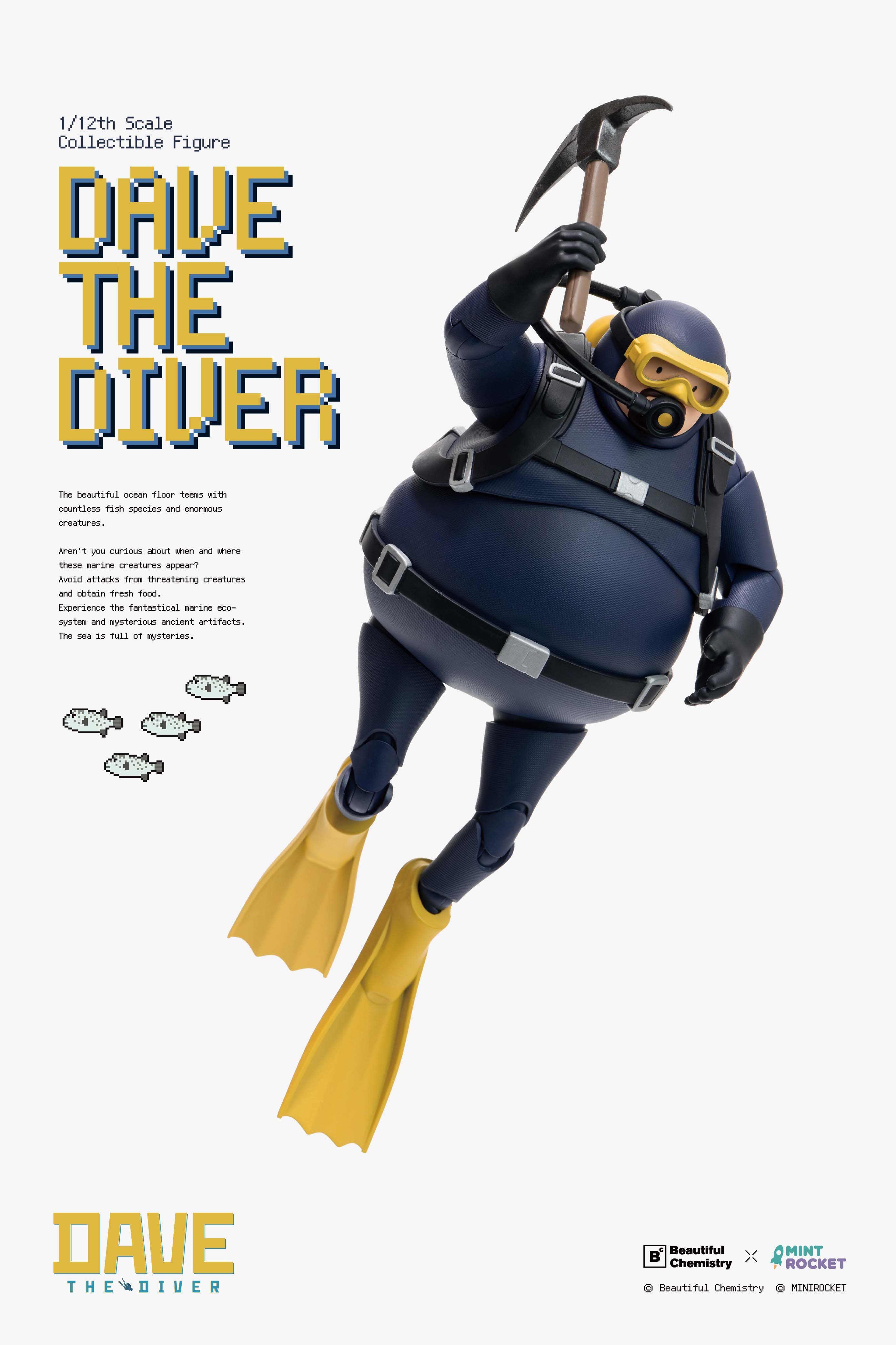 BEAUTIFUL CHEMISTRY x "DAVE THE DIVER" DAVE 1/12 SCALE ACTION FIGURE