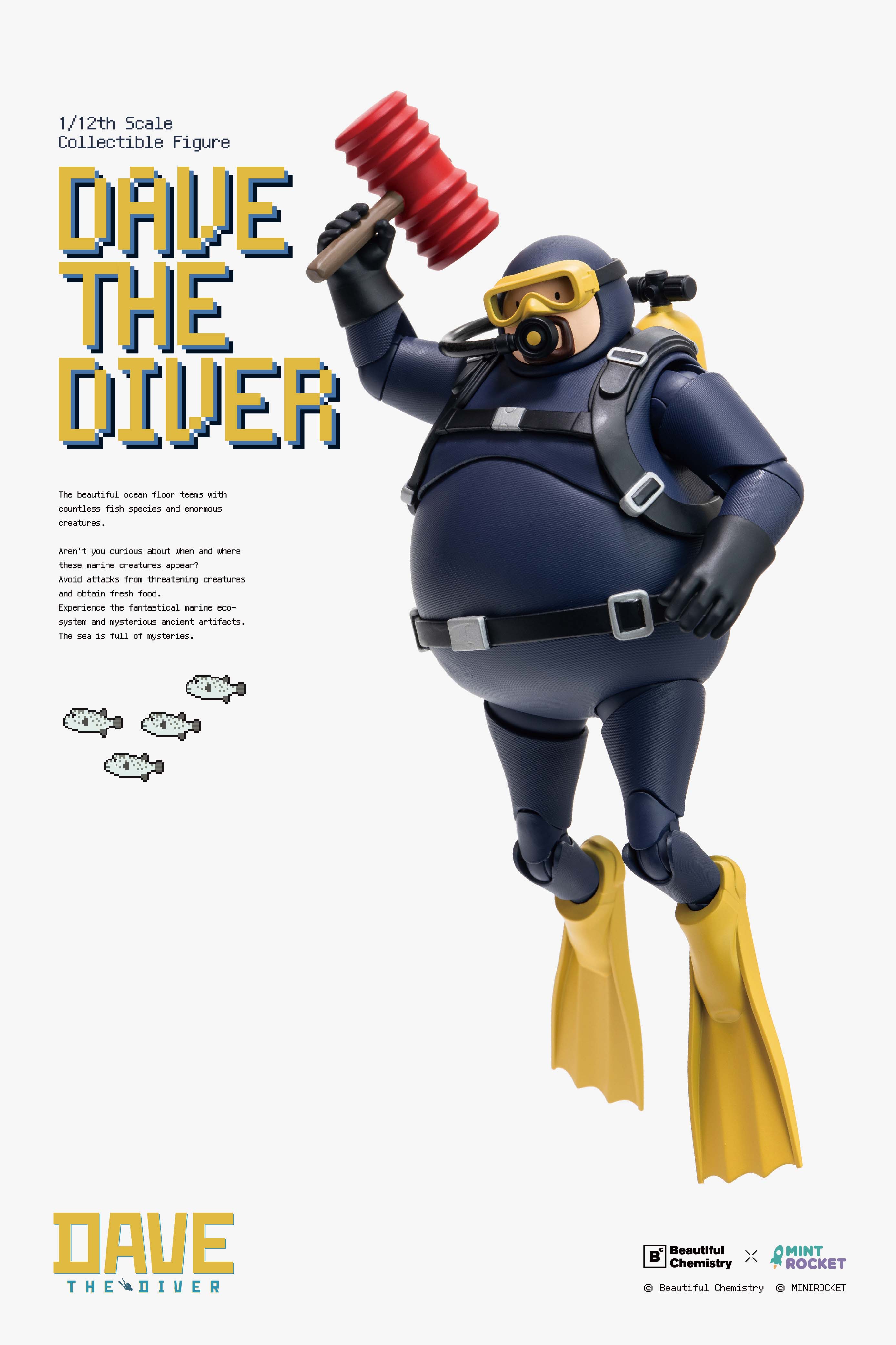 BEAUTIFUL CHEMISTRY x "DAVE THE DIVER" DAVE 1/12 SCALE ACTION FIGURE