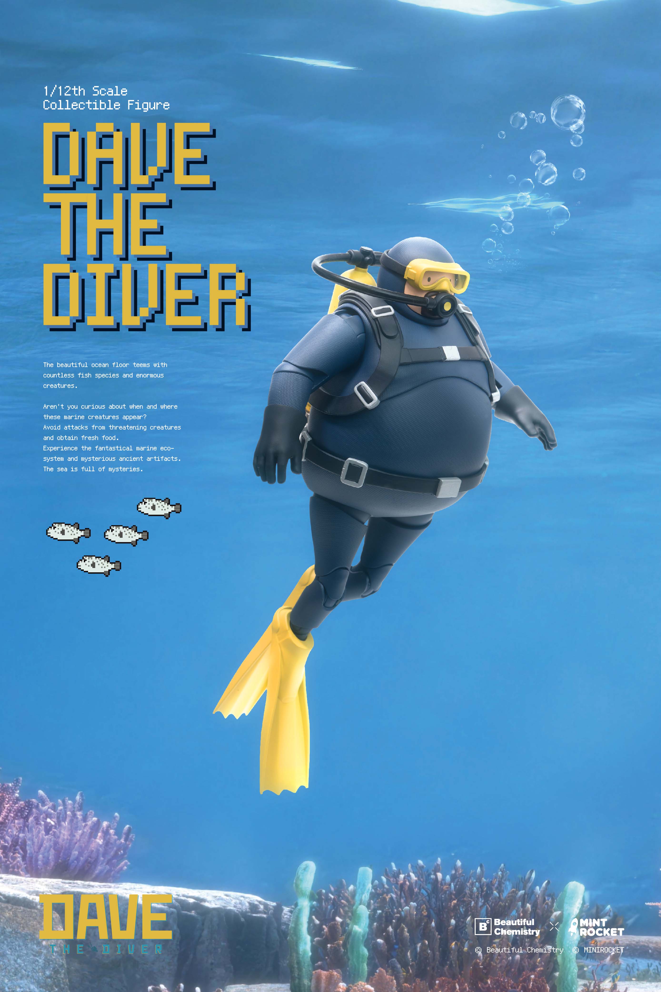 BEAUTIFUL CHEMISTRY x "DAVE THE DIVER" DAVE 1/12 SCALE ACTION FIGURE