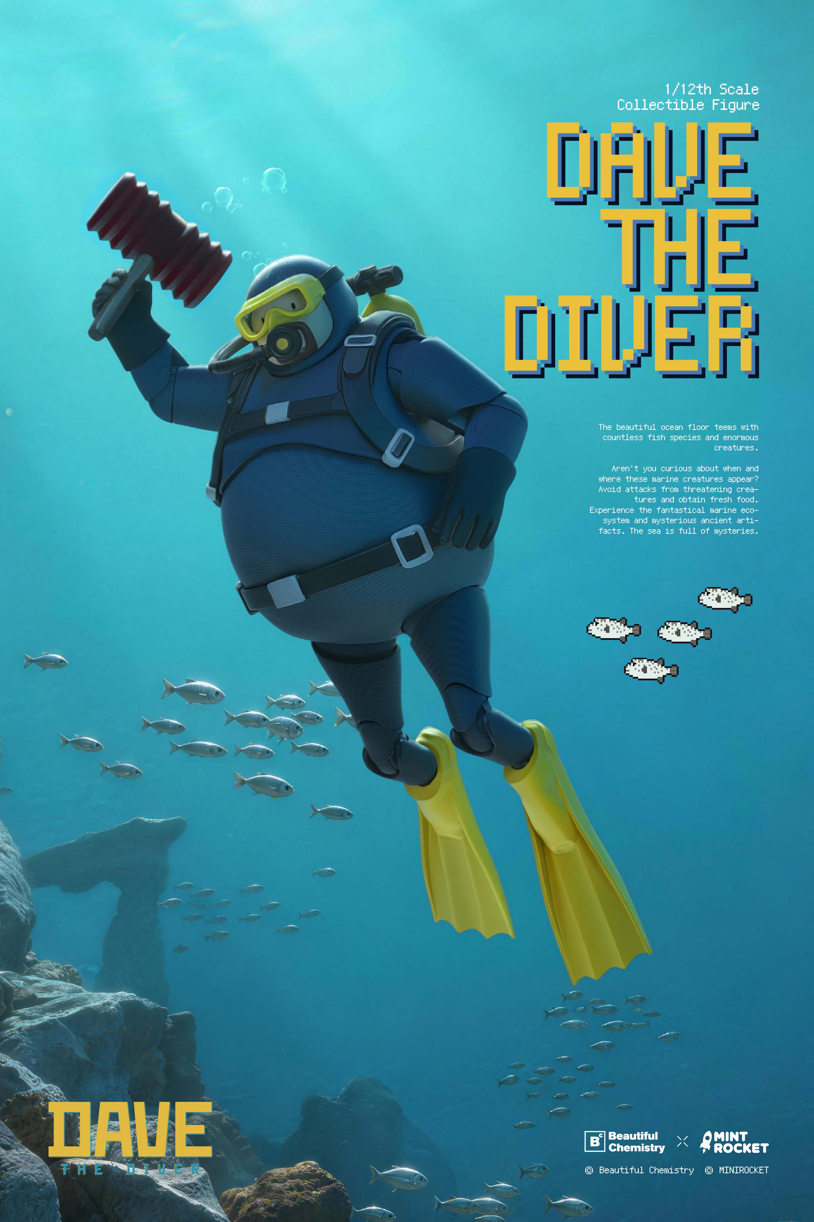 BEAUTIFUL CHEMISTRY x "DAVE THE DIVER" DAVE 1/12 SCALE ACTION FIGURE