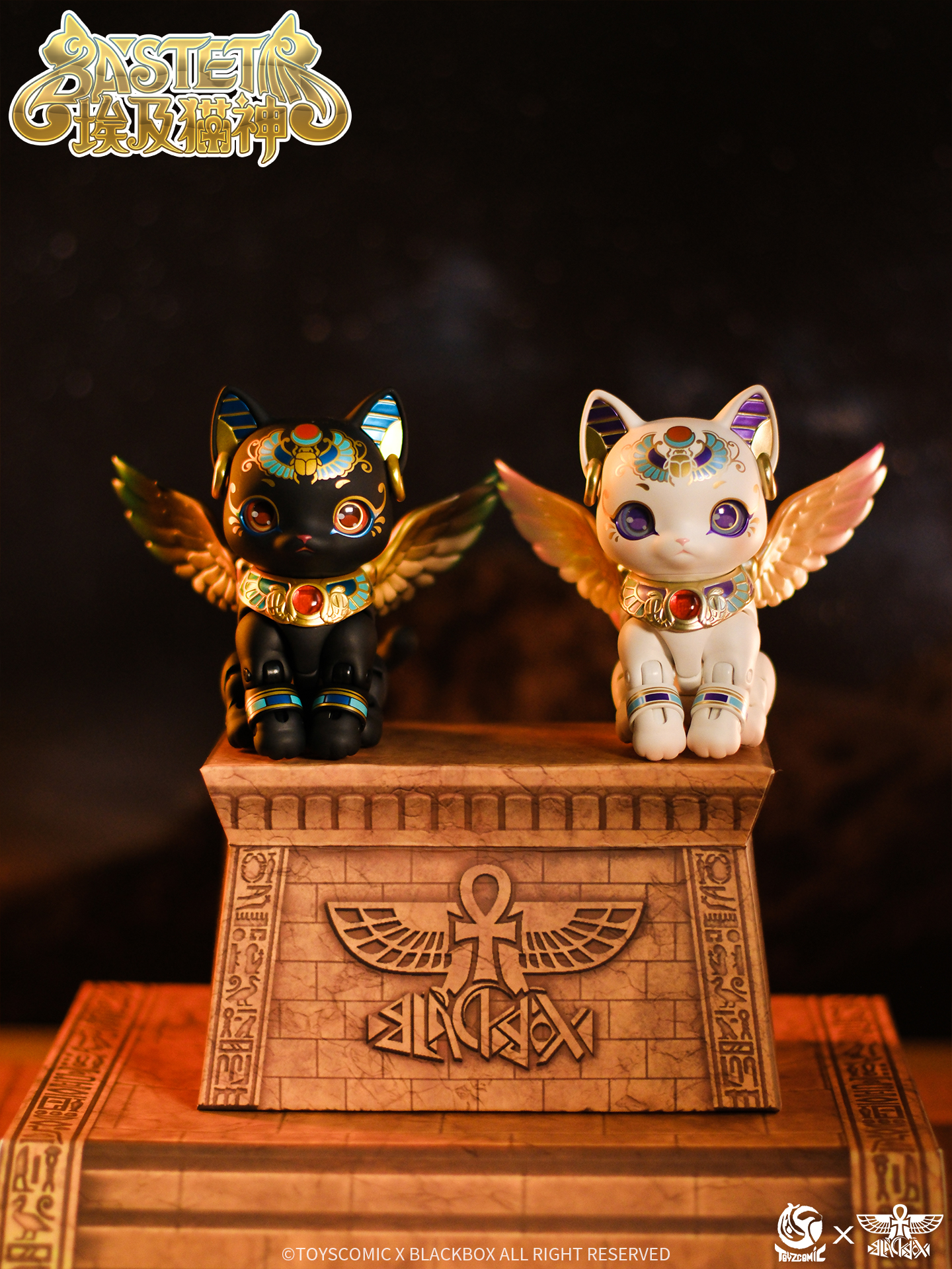 TOYSCOMIC x BLACKBOX BASTET NON-SCALE ACTION FIGURE (WHITE)