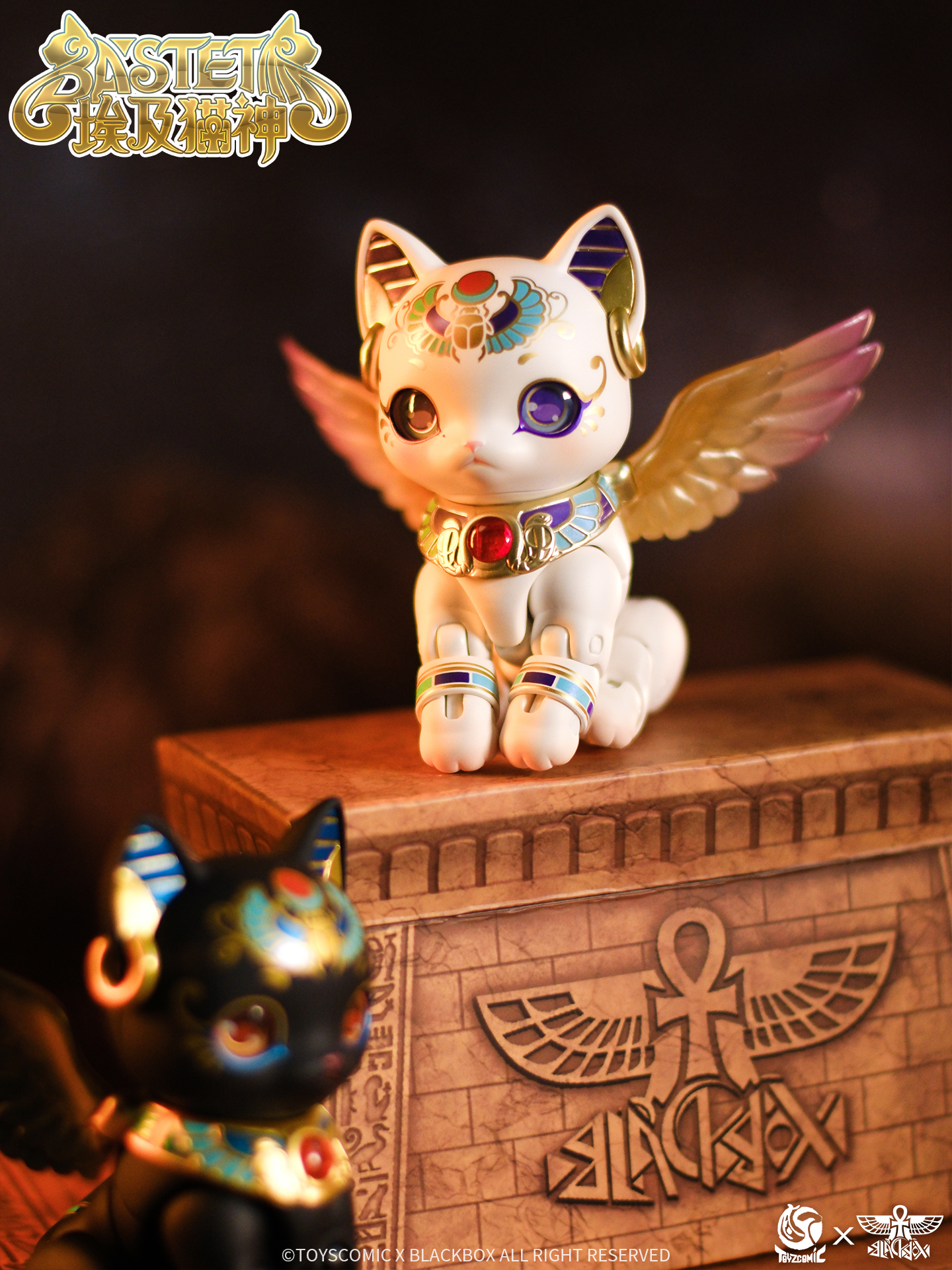 TOYSCOMIC x BLACKBOX BASTET NON-SCALE ACTION FIGURE (WHITE)