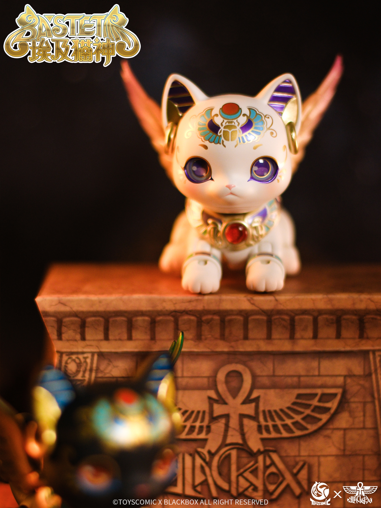 TOYSCOMIC x BLACKBOX BASTET NON-SCALE ACTION FIGURE (WHITE)