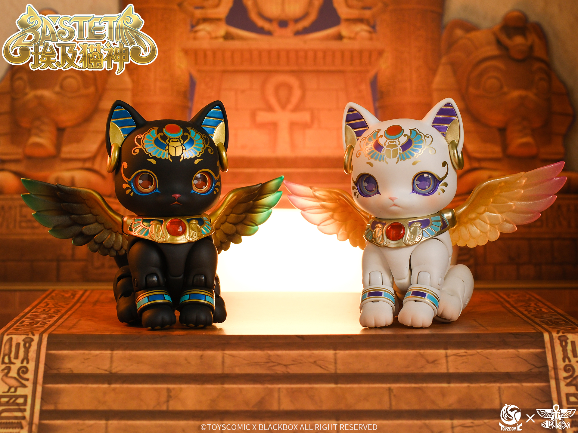 TOYSCOMIC x BLACKBOX BASTET NON-SCALE ACTION FIGURE (WHITE)