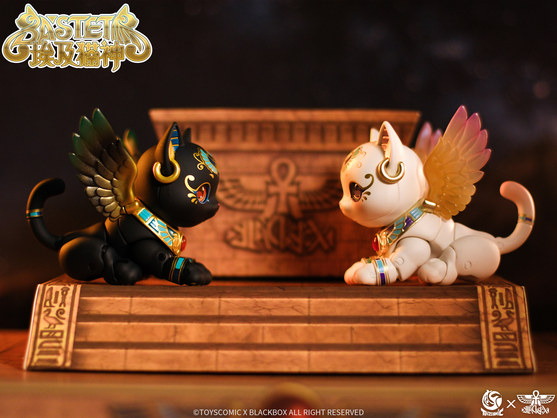 TOYSCOMIC x BLACKBOX BASTET NON-SCALE ACTION FIGURE (WHITE)