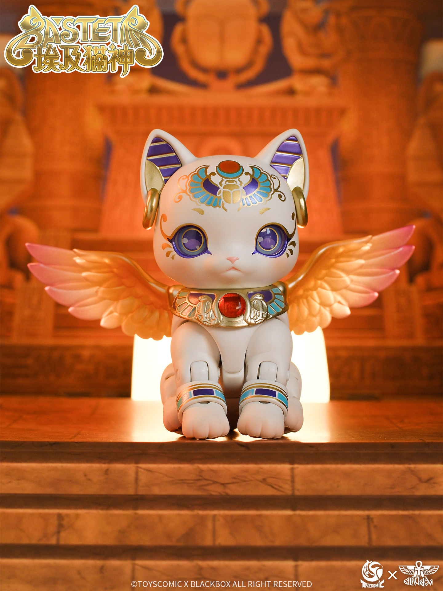 TOYSCOMIC x BLACKBOX BASTET NON-SCALE ACTION FIGURE (WHITE)