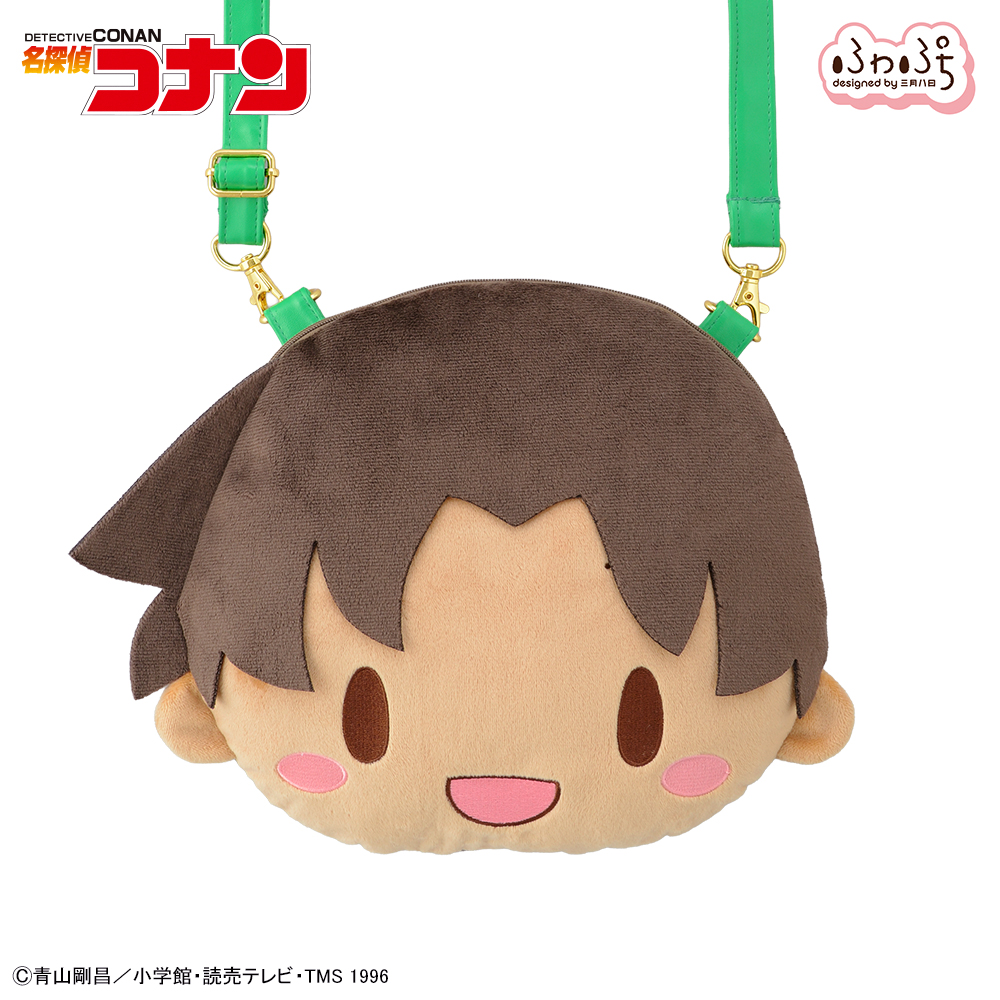 "Detective Conan" Hattori Heiji Fuwa Petit Face Shoulder Bag M