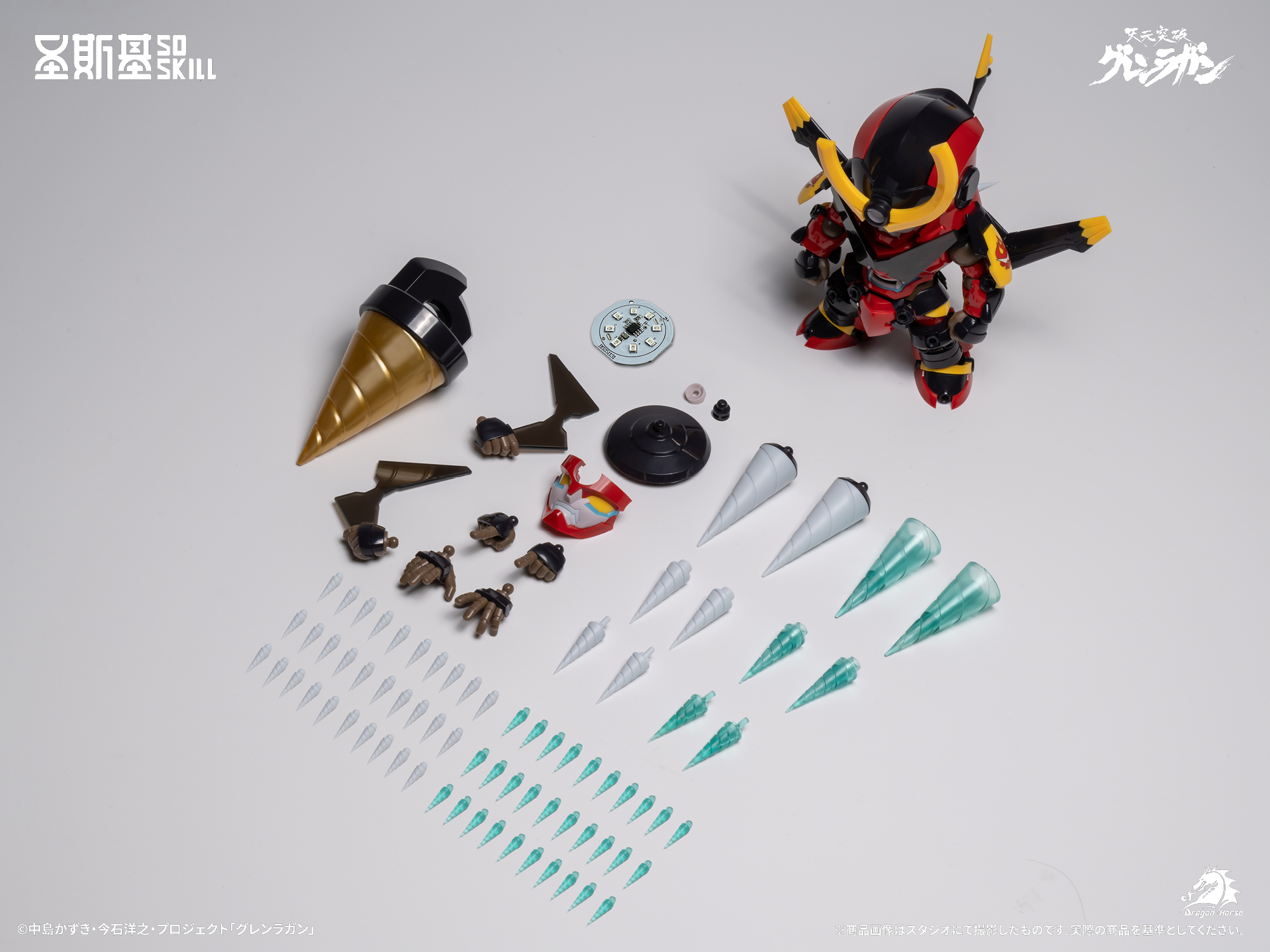 SOSKILL "TENGEN TOPPA GURREN LAGANN" GURREN LAGANN CHIBI-STYLE SUPER ARTICULATED MODEL KIT