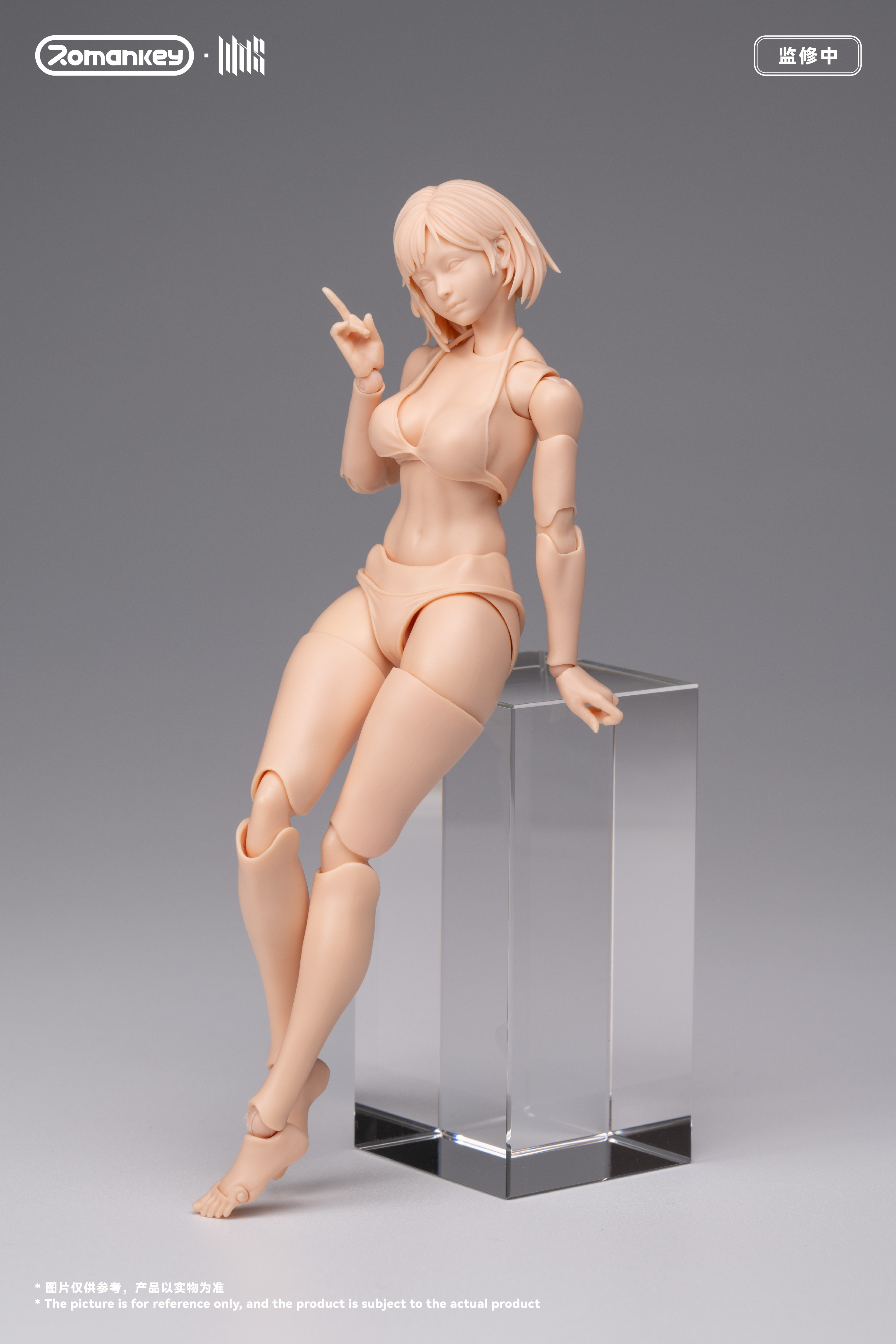 ROMANKEY UMS004 1/12 SCALE ACTION FIGURE FEMALE BODY MIA (UNPAINTED VER.)