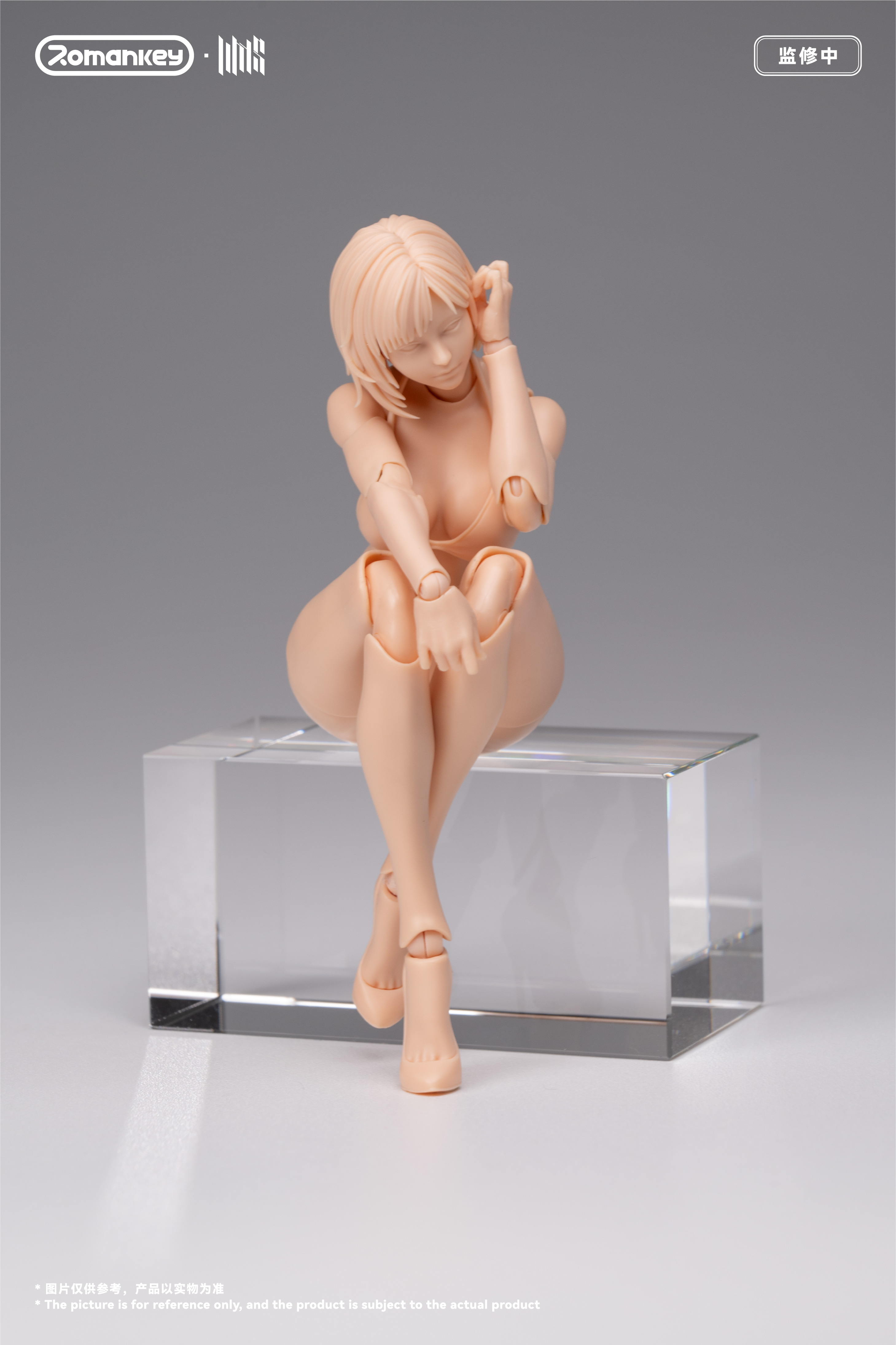 ROMANKEY UMS004 1/12 SCALE ACTION FIGURE FEMALE BODY MIA (UNPAINTED VER.)