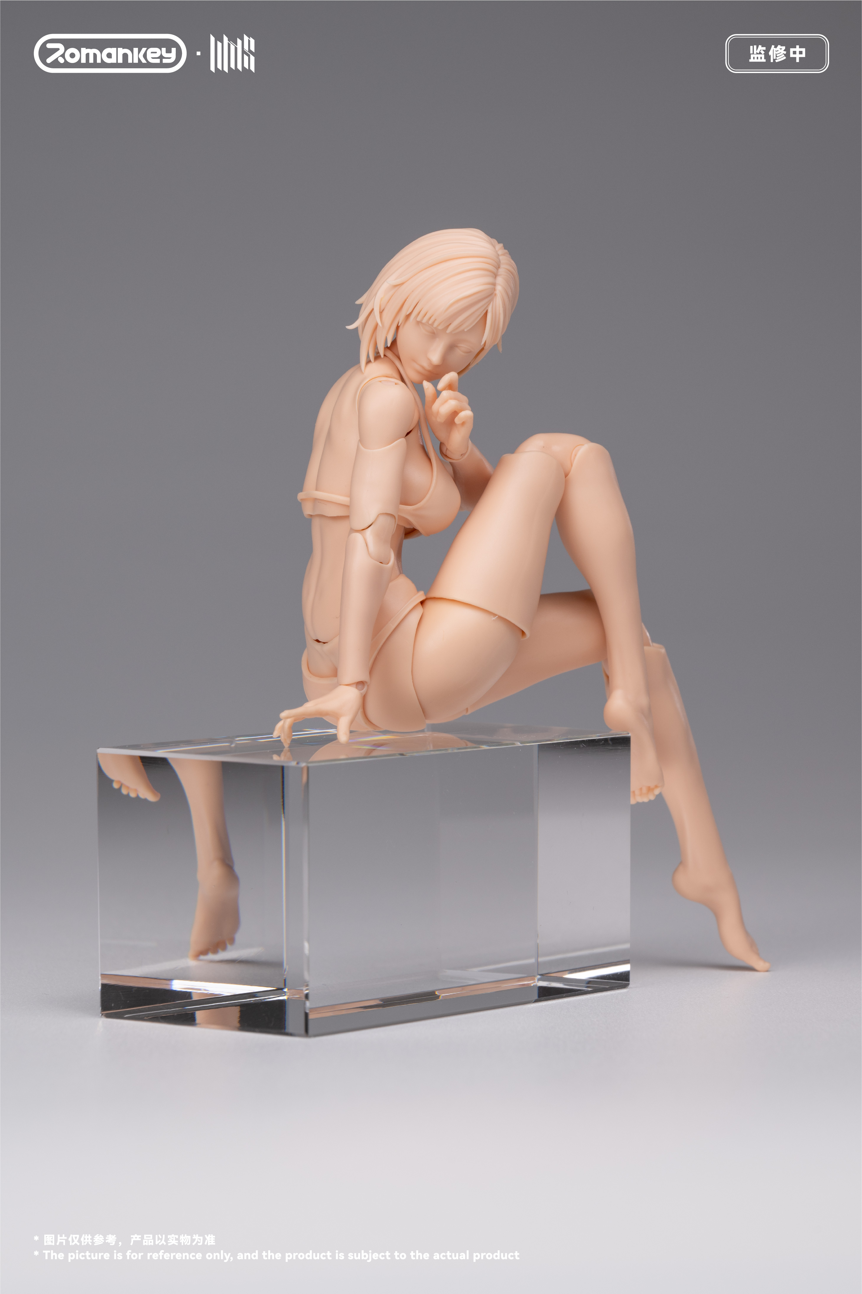 ROMANKEY UMS004 1/12 SCALE ACTION FIGURE FEMALE BODY MIA (UNPAINTED VER.)