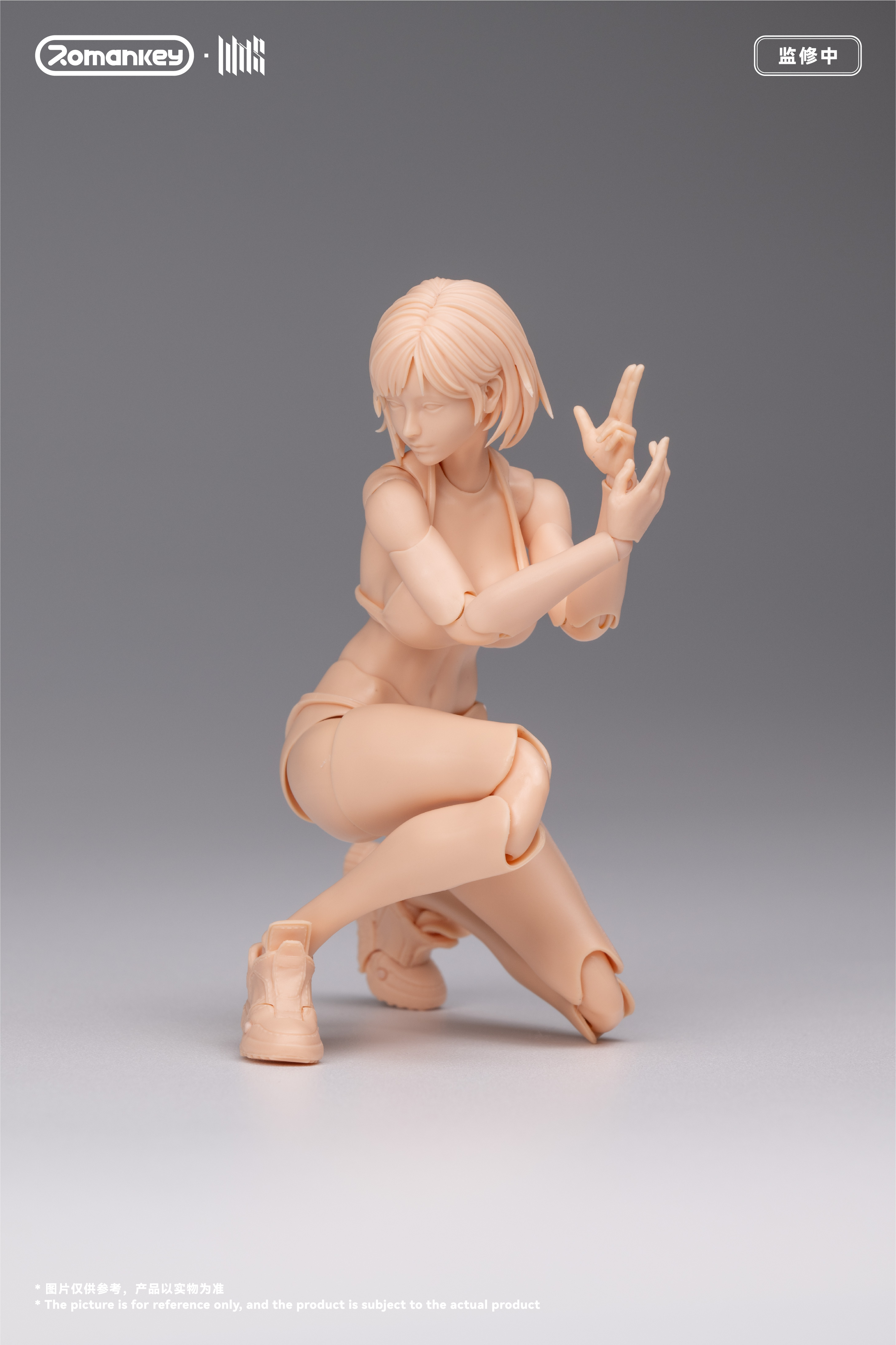 ROMANKEY UMS004 1/12 SCALE ACTION FIGURE FEMALE BODY MIA (UNPAINTED VER.)