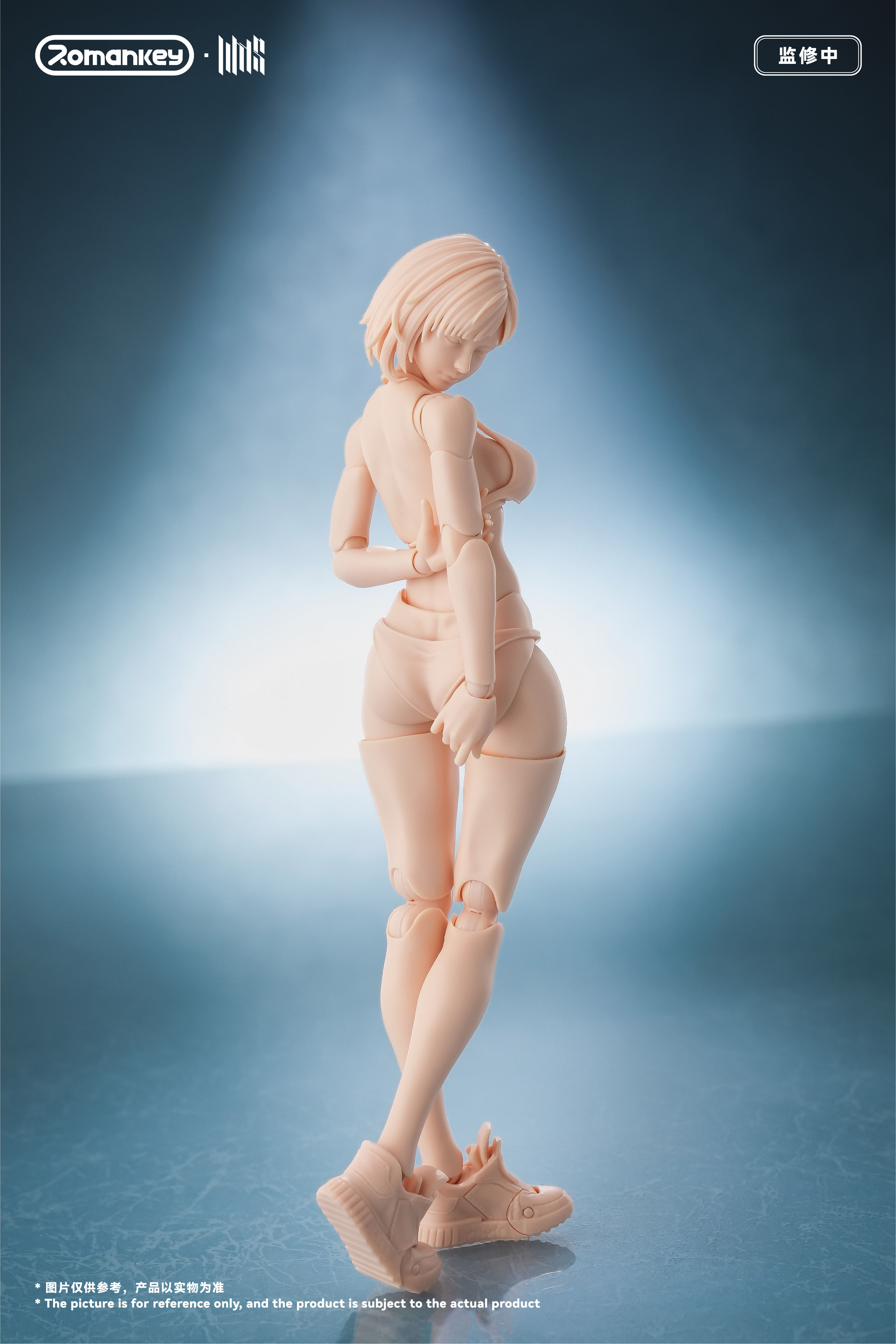 ROMANKEY UMS004 1/12 SCALE ACTION FIGURE FEMALE BODY MIA (UNPAINTED VER.)