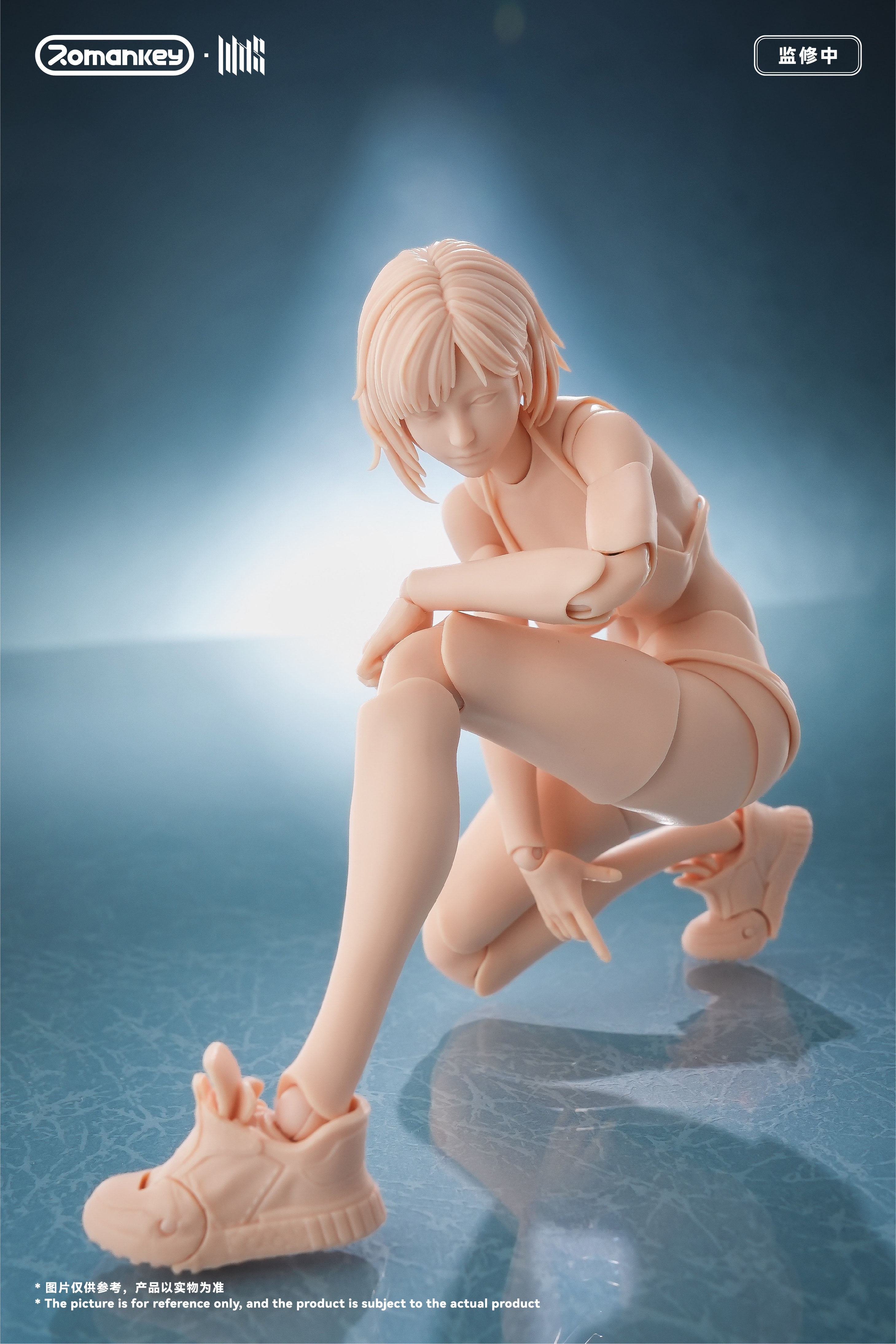 ROMANKEY UMS004 1/12 SCALE ACTION FIGURE FEMALE BODY MIA (UNPAINTED VER.)