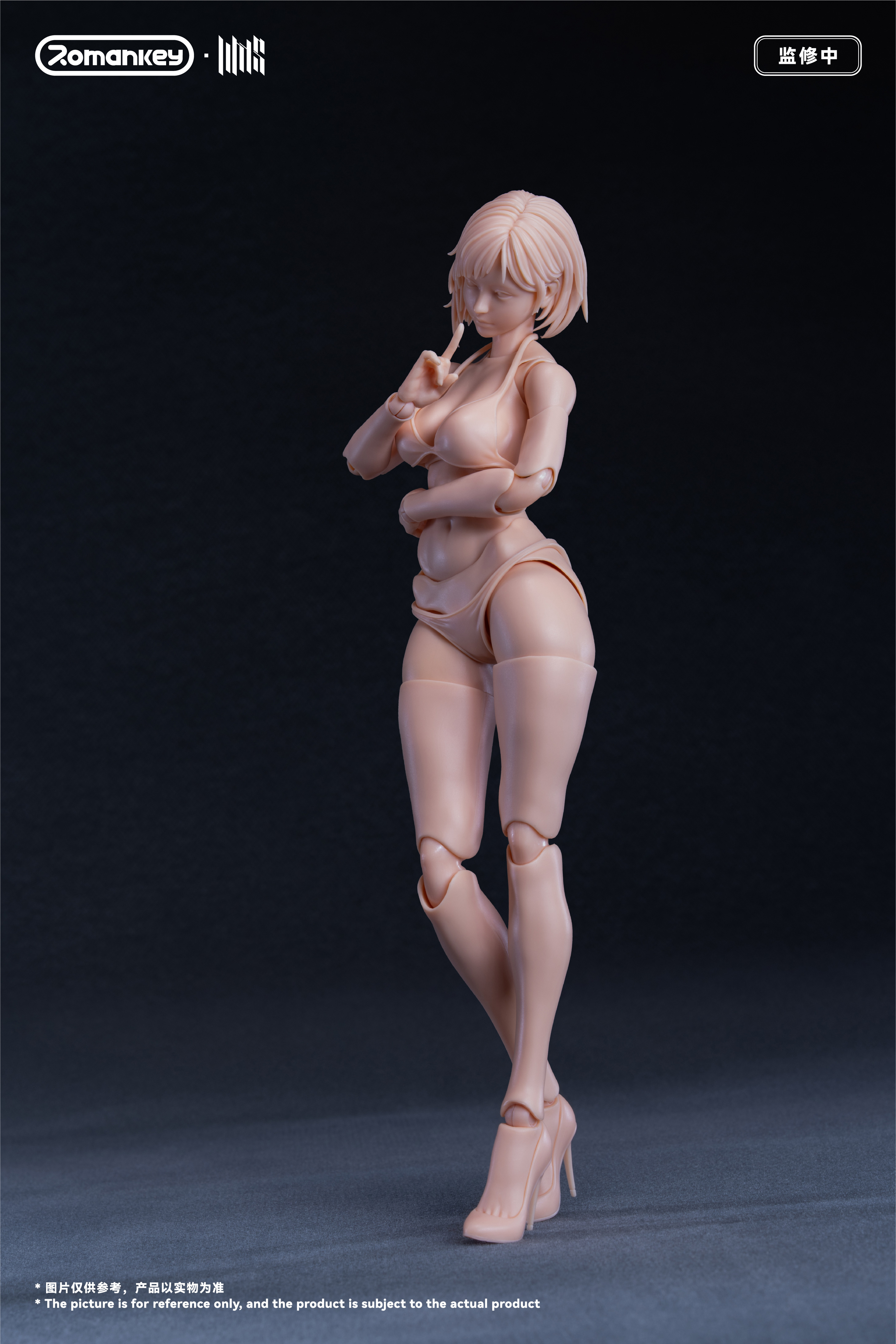 ROMANKEY UMS004 1/12 SCALE ACTION FIGURE FEMALE BODY MIA (UNPAINTED VER.)