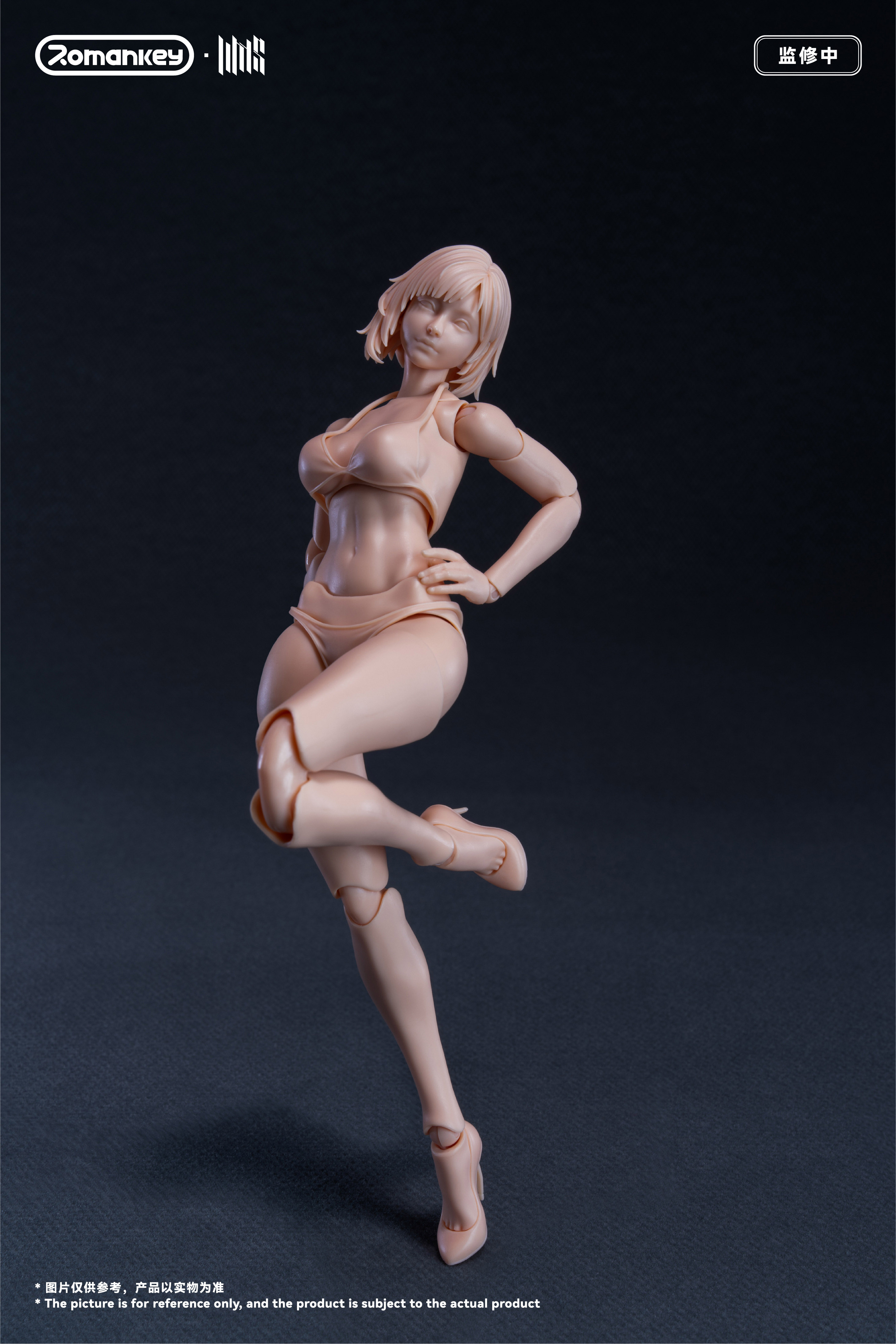 ROMANKEY UMS004 1/12 SCALE ACTION FIGURE FEMALE BODY MIA (UNPAINTED VER.)