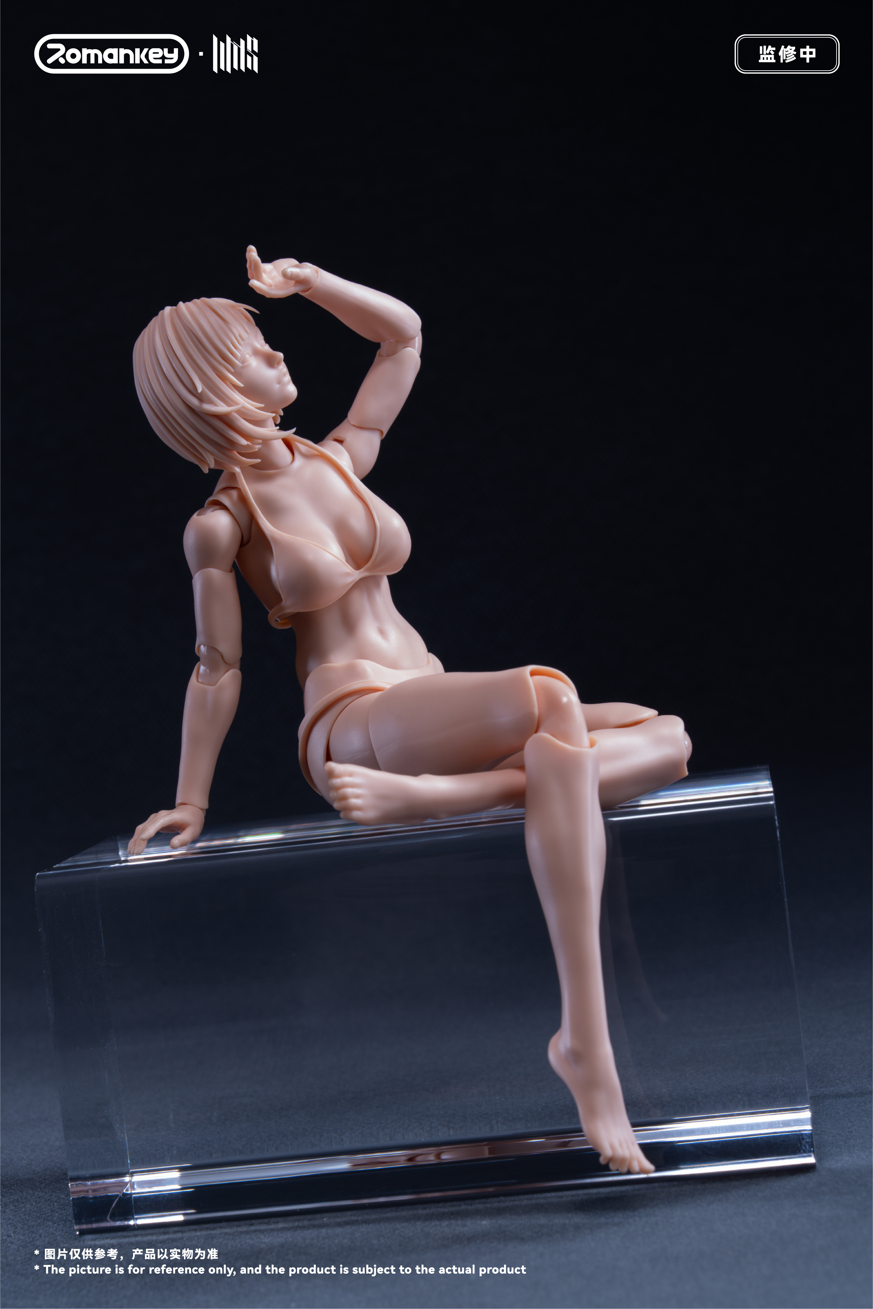 ROMANKEY UMS004 1/12 SCALE ACTION FIGURE FEMALE BODY MIA (UNPAINTED VER.)