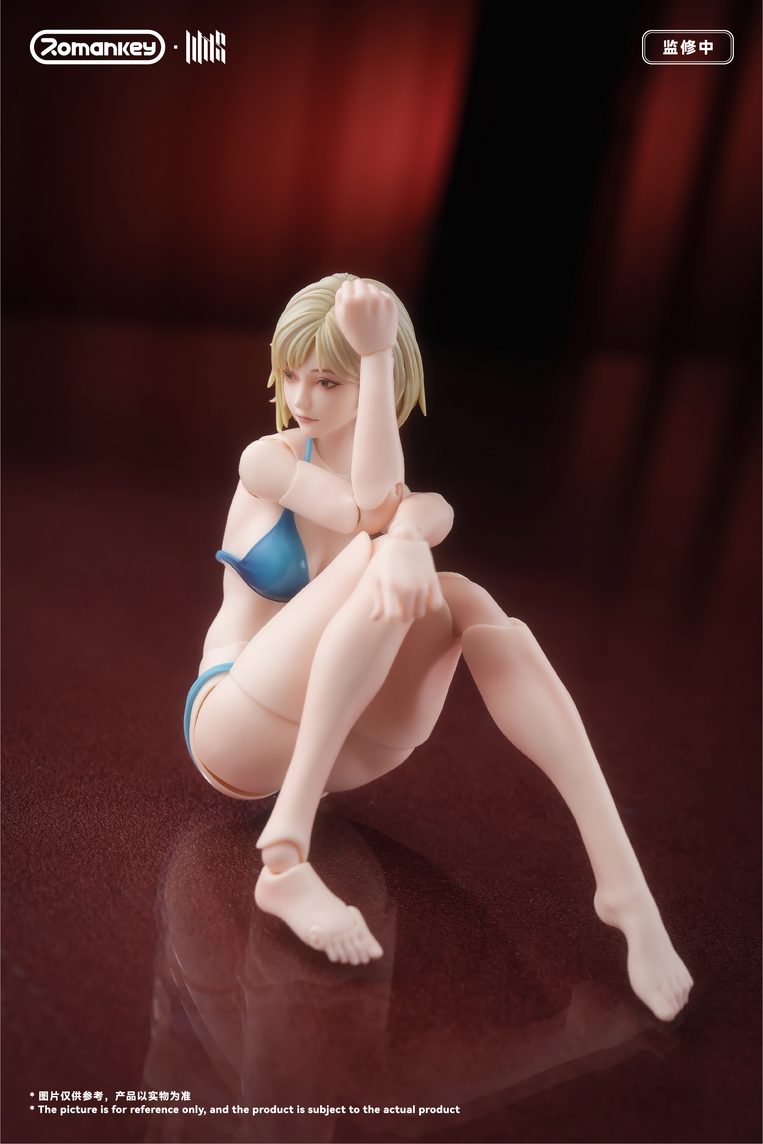 ROMANKEY UMS004C 1/12 SCALE ACTION FIGURE FEMALE BODY MIA (PRE-PAINTED VER.)