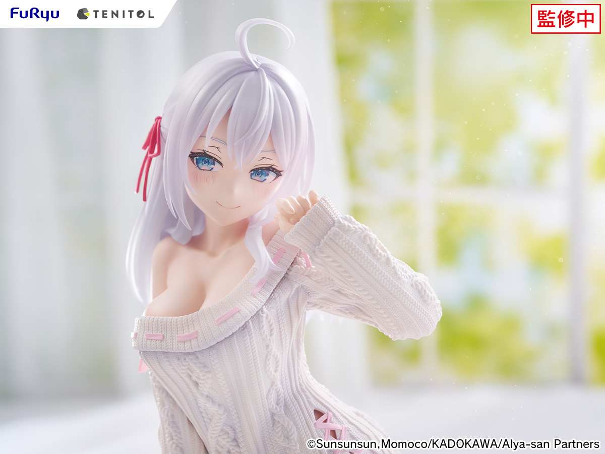 TENITOL BIG Noodle Stopper Figure "Alya Sometimes Hides Her Feelings in Russian" Alya Knit Ver.