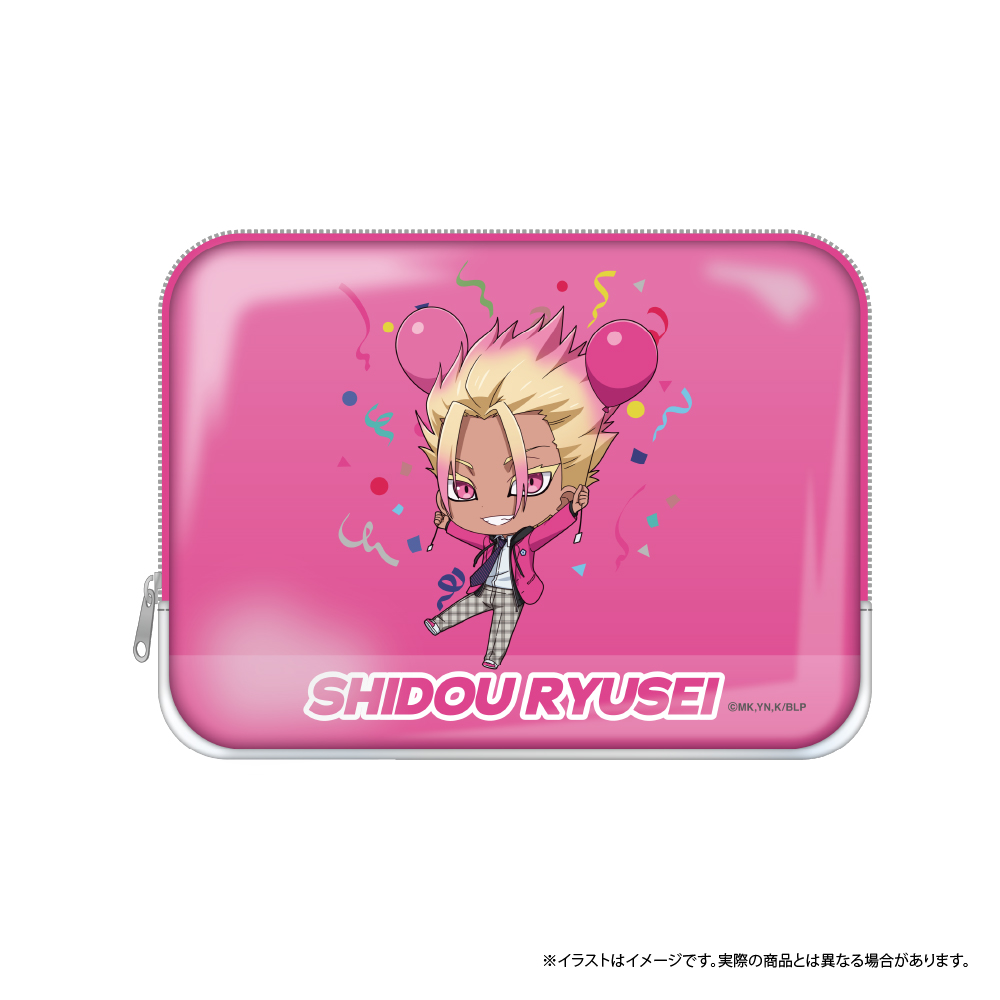 "Blue Lock" PVC Square Pouch Shidou Ryusei (Mini Character) (Balloon)
