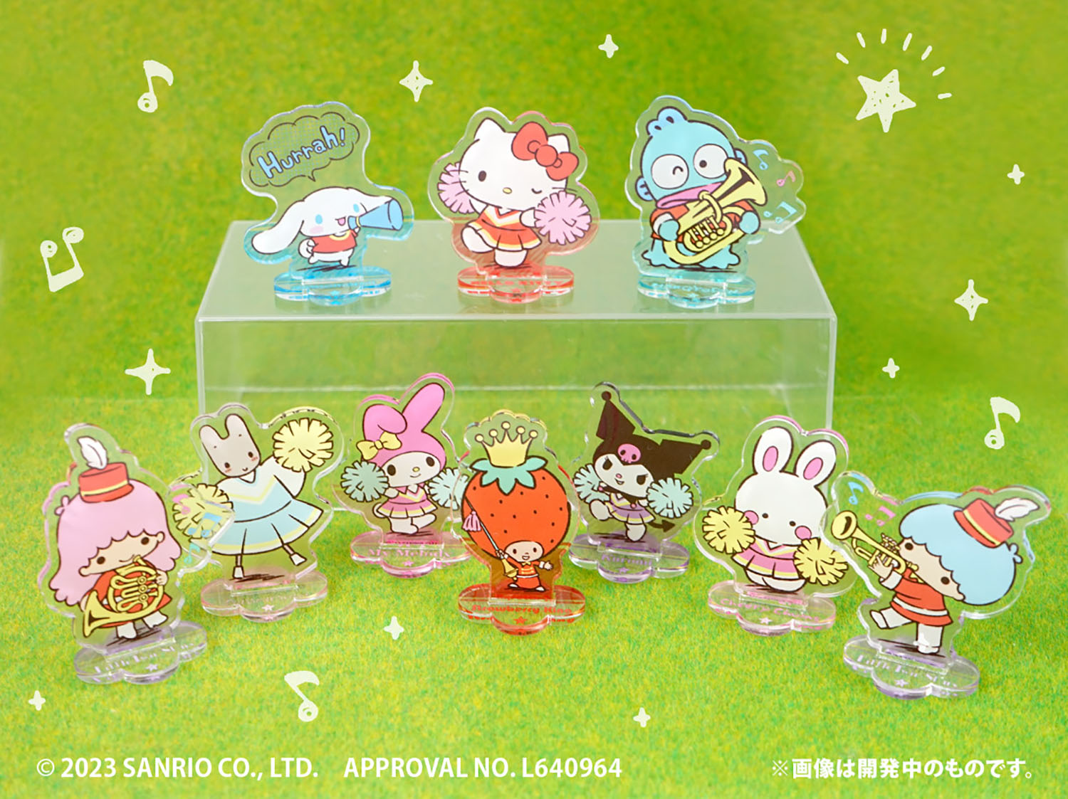 [In stock] Sanrio Characters Minna de Ouen Acrylic Stand