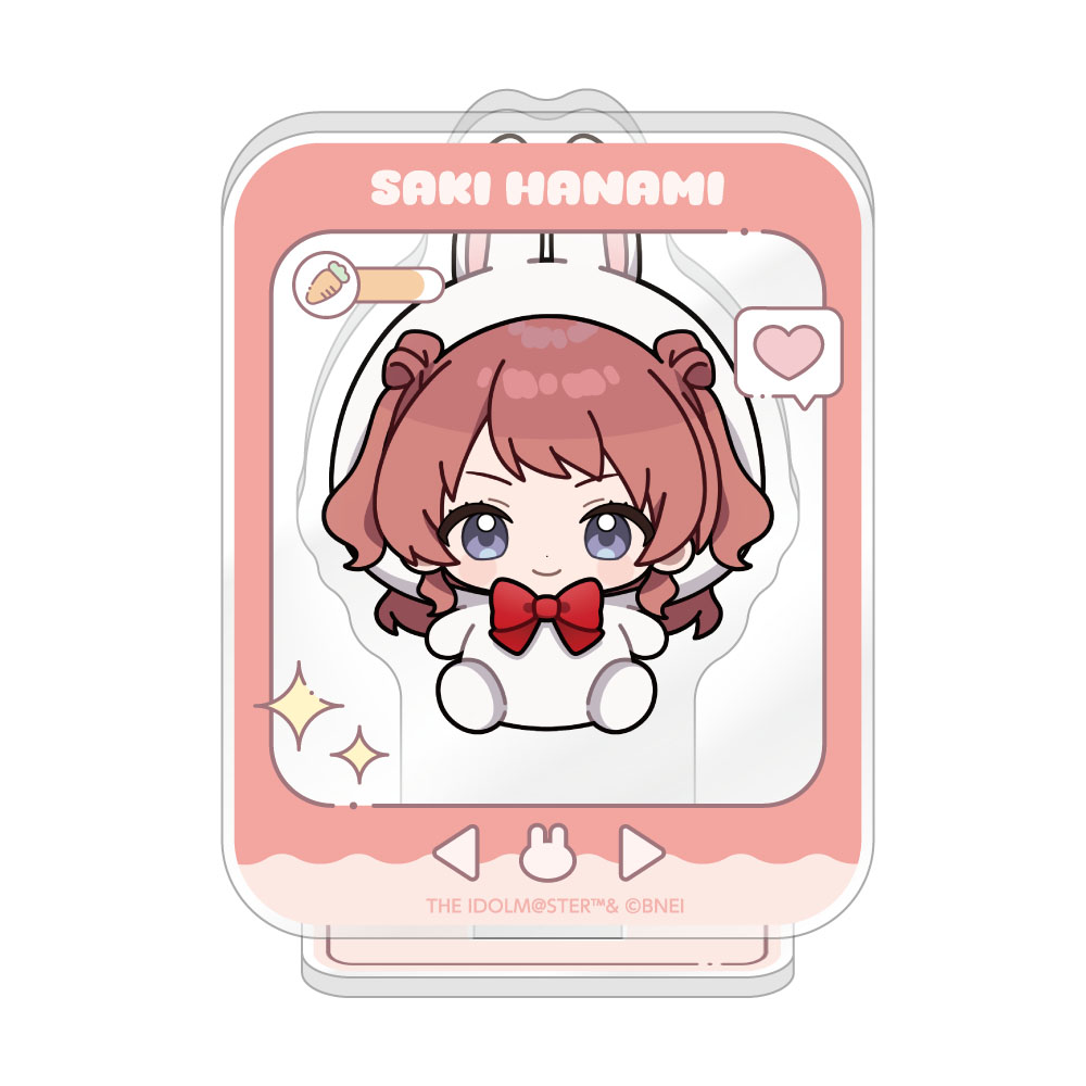 "Gakuen Idolmaster" Mini Acrylic Stand Rabbit Plush Ver. Hanami Saki