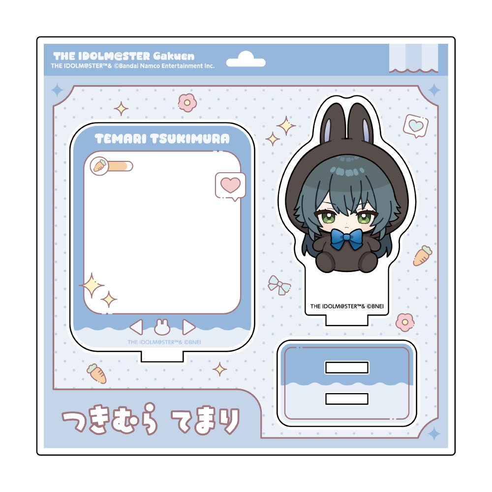 "Gakuen Idolmaster" Mini Acrylic Stand Rabbit Plush Ver. Tsukimura Temari