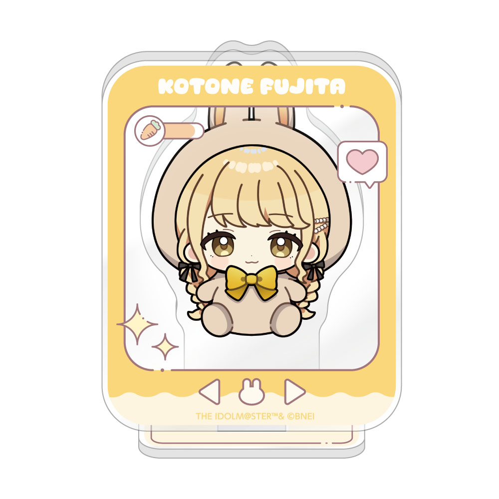 "Gakuen Idolmaster" Mini Acrylic Stand Rabbit Plush Ver. Fujita Kotone
