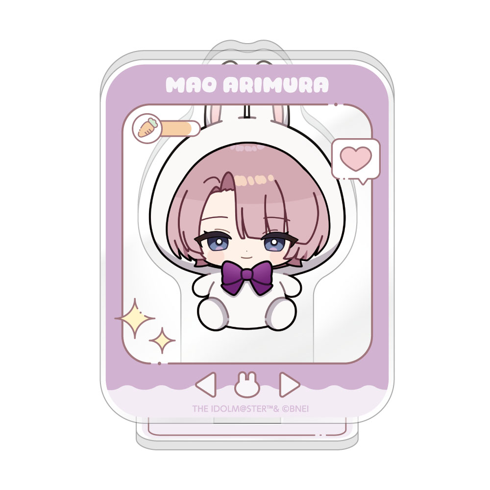 "Gakuen Idolmaster" Mini Acrylic Stand Rabbit Plush Ver. Arimura Mao