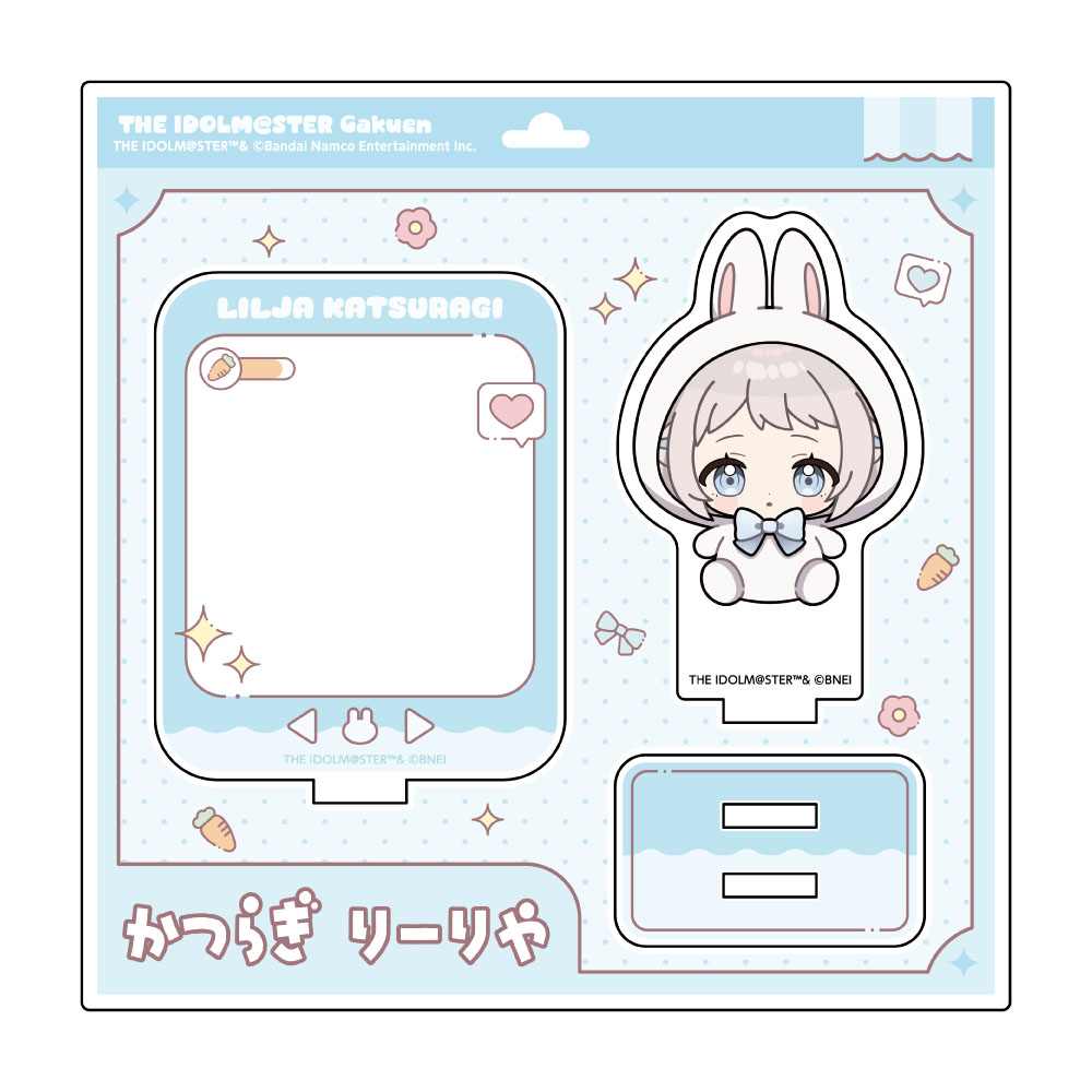"Gakuen Idolmaster" Mini Acrylic Stand Rabbit Plush Ver. Katsuragi Lilja