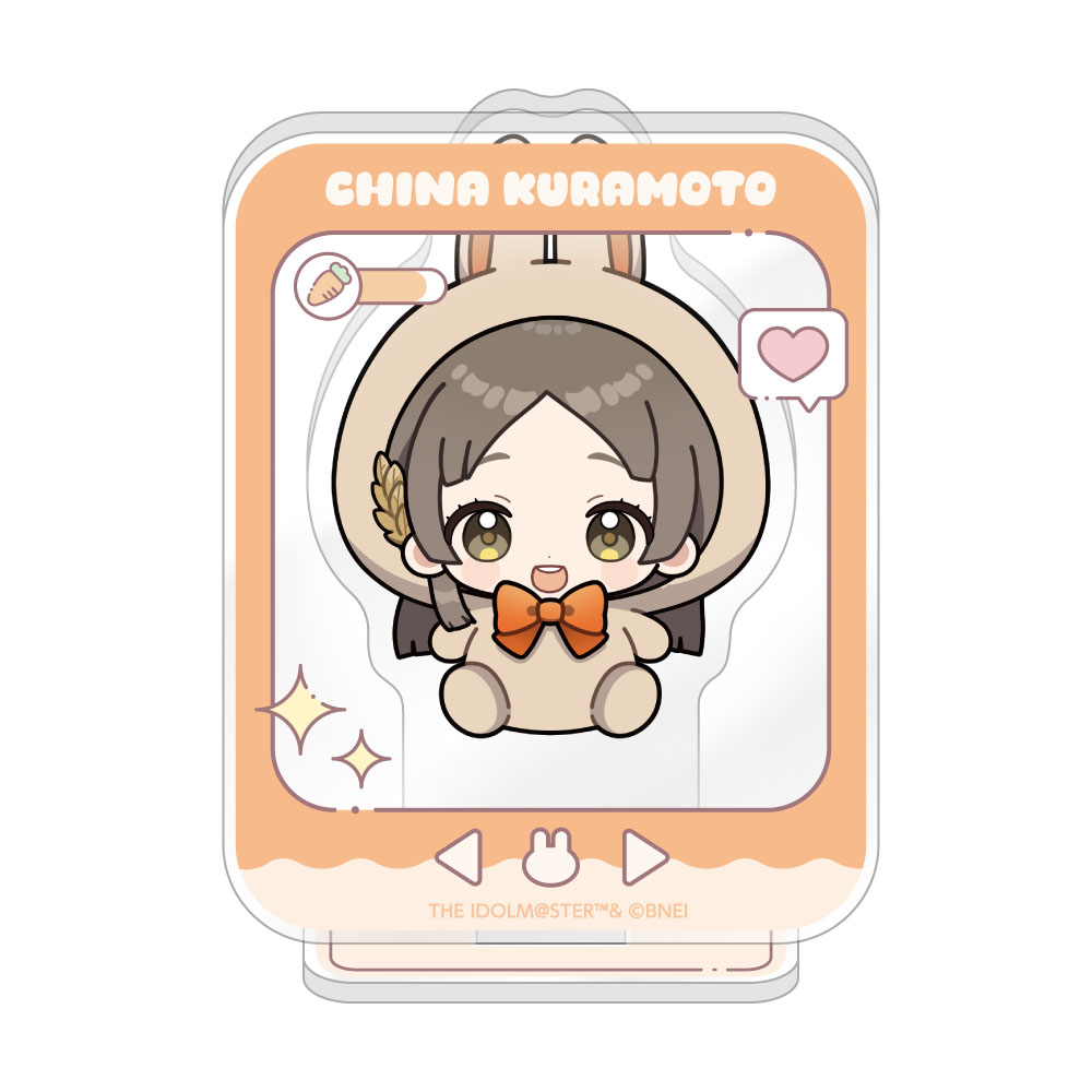 "Gakuen Idolmaster" Mini Acrylic Stand Rabbit Plush Ver. Kuramoto China