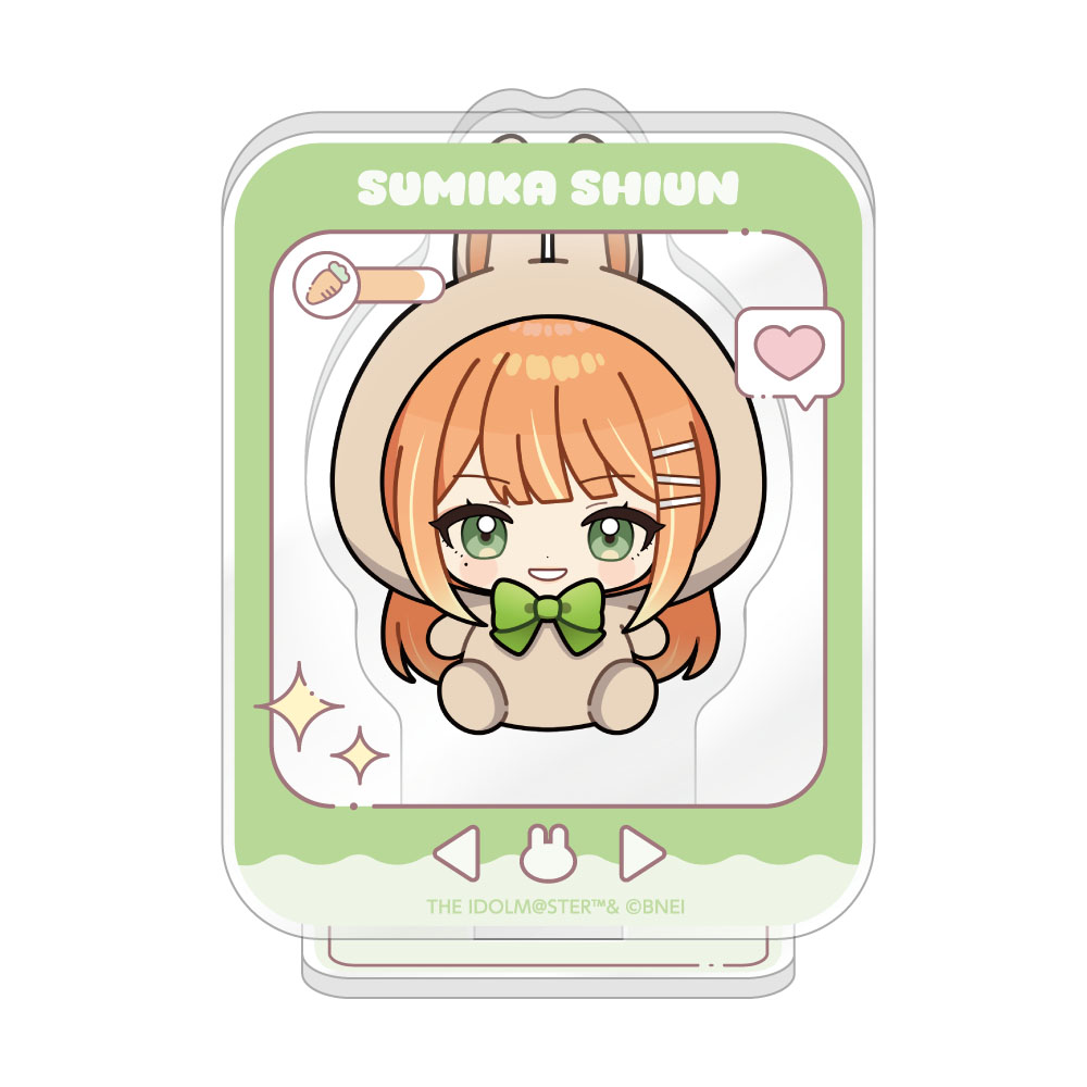 "Gakuen Idolmaster" Mini Acrylic Stand Rabbit Plush Ver. Shiun Sumika