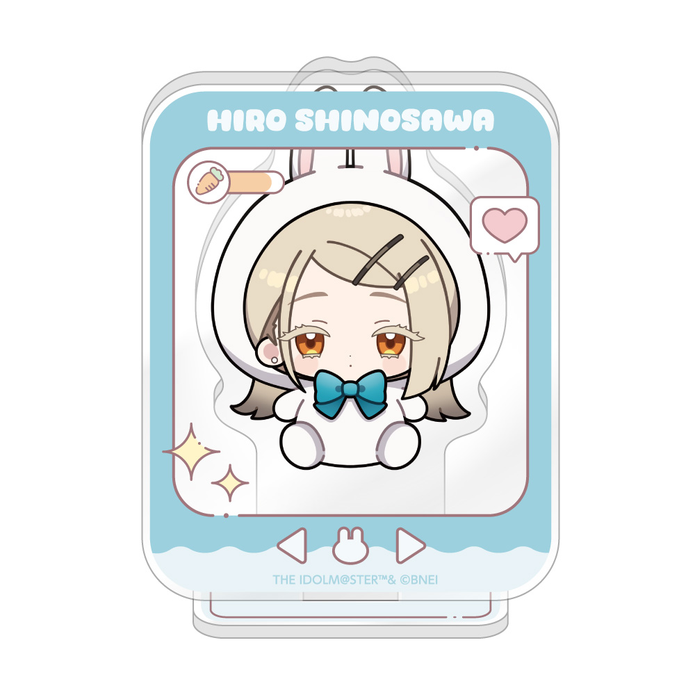 "Gakuen Idolmaster" Mini Acrylic Stand Rabbit Plush Ver. Shinosawa Hiro