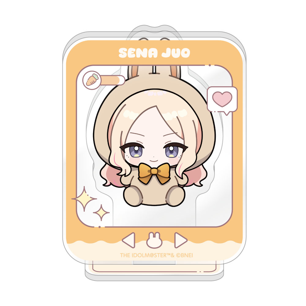 "Gakuen Idolmaster" Mini Acrylic Stand Rabbit Plush Ver. Juo Sena
