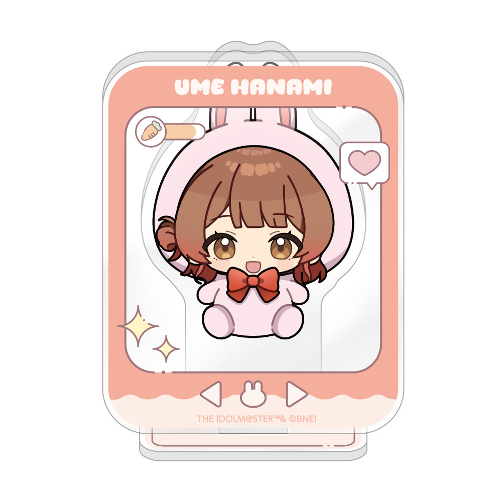 "Gakuen Idolmaster" Mini Acrylic Stand Rabbit Plush Ver. Hanami Ume
