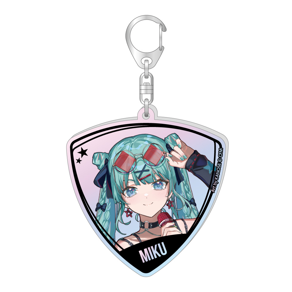 Hatsune Miku Pick Type Aurora Acrylic Key Chain Band Ver. Hatsune Miku