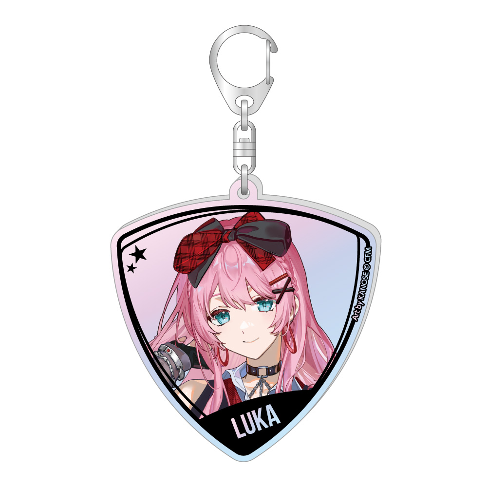 Hatsune Miku Pick Type Aurora Acrylic Key Chain Band Ver. Megurine Luka