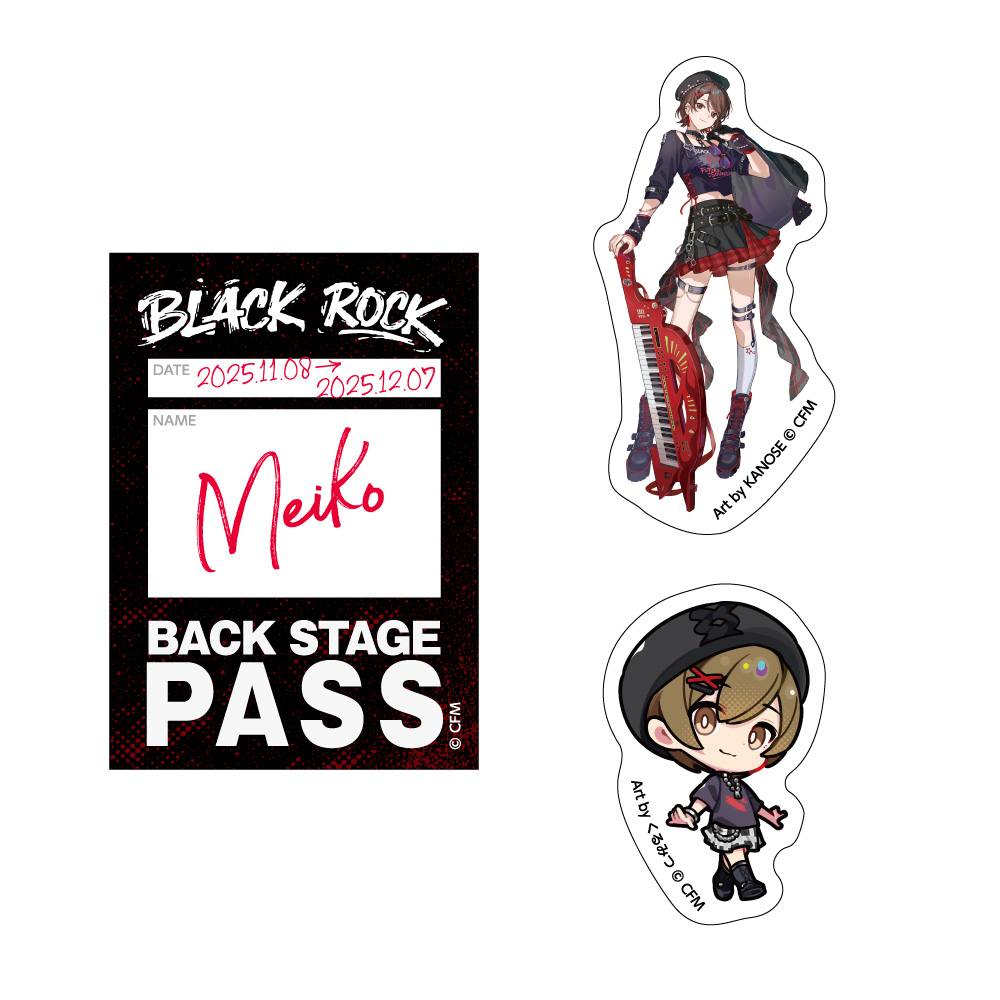 Hatsune Miku Sticker 3 Set Band Ver. MEIKO