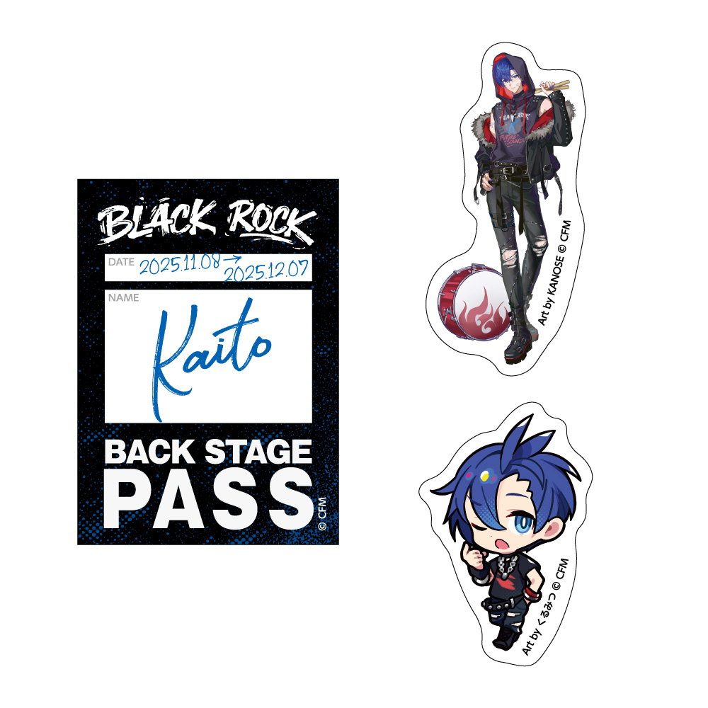Hatsune Miku Sticker 3 Set Band Ver. KAITO