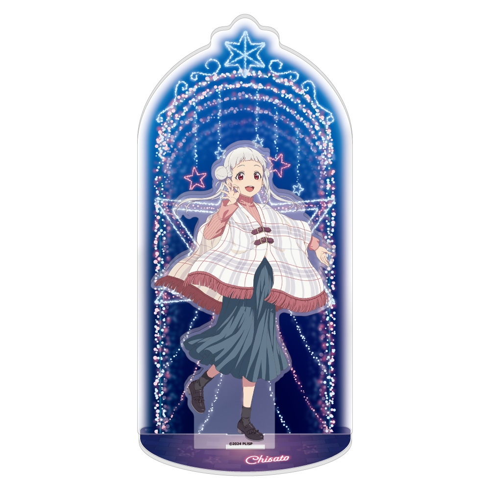 "Love Live! Superstar!!" Acrylic Stand Diorama Arashi Chisato White Poncho Ver.