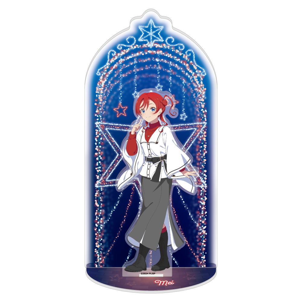 "Love Live! Superstar!!" Acrylic Stand Diorama Yoneme Mei White Poncho Ver.