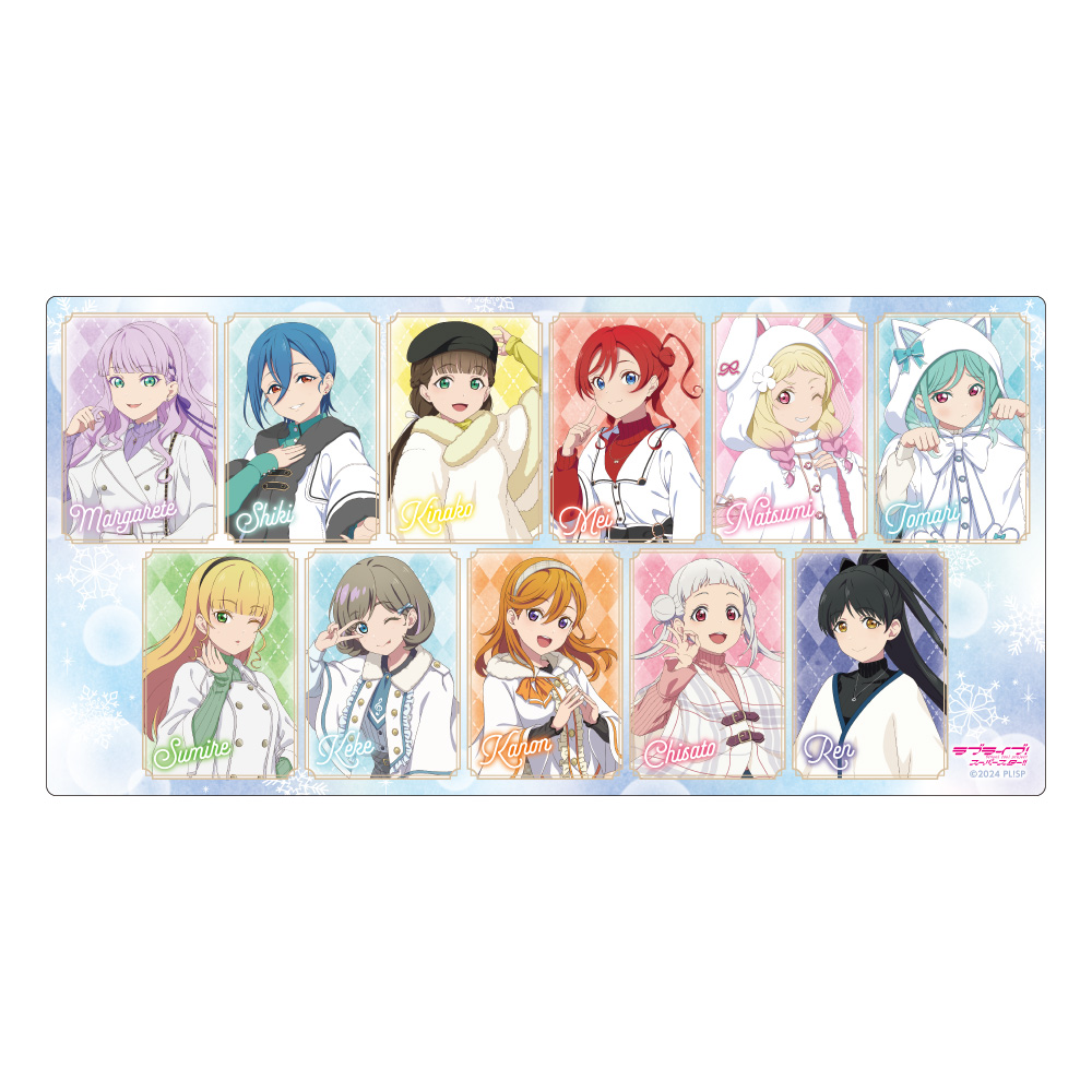 "Love Live! Superstar!!" Desk Mat White Poncho Ver.