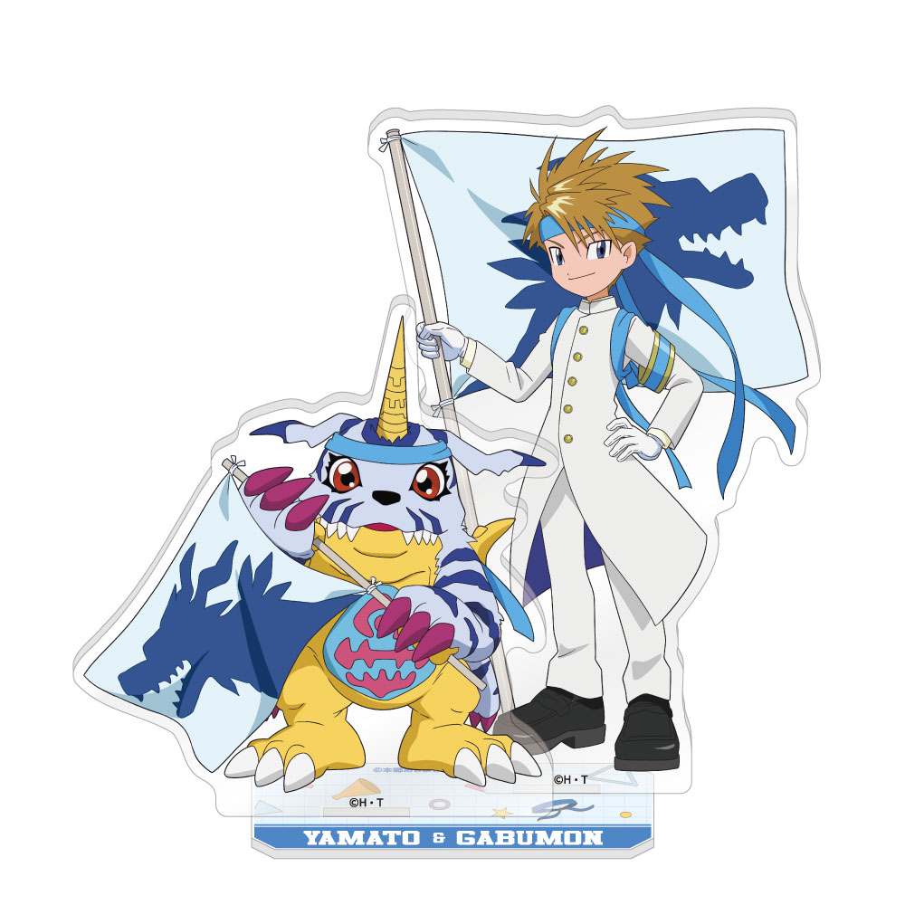 "Digimon Adventure" Pair Acrylic Stand Ishida Yamato & Gabumon
