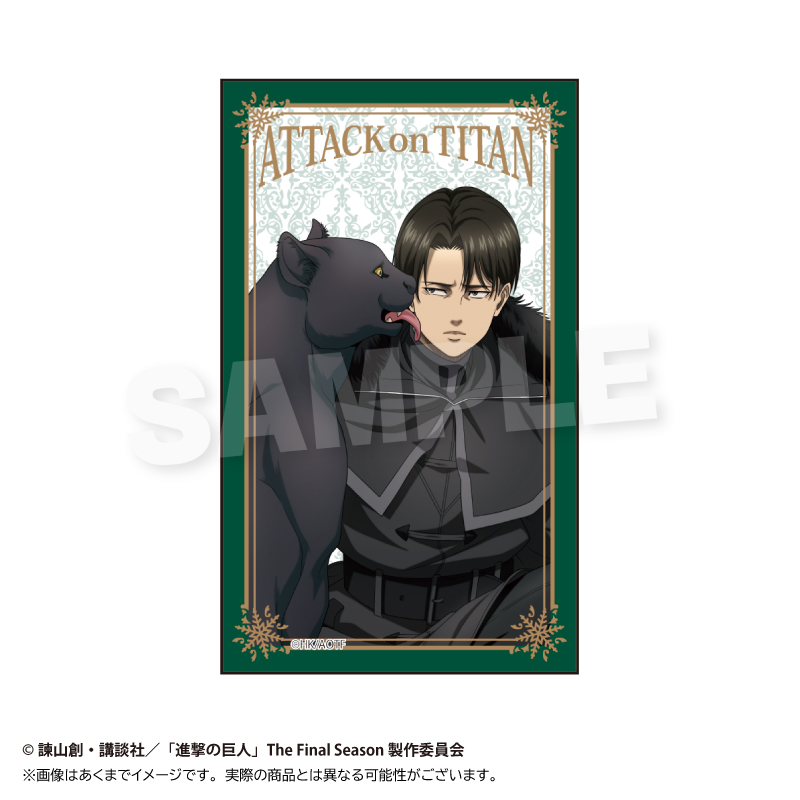 "Attack on Titan" Acrylic Block Winter Animal Ver. Levi